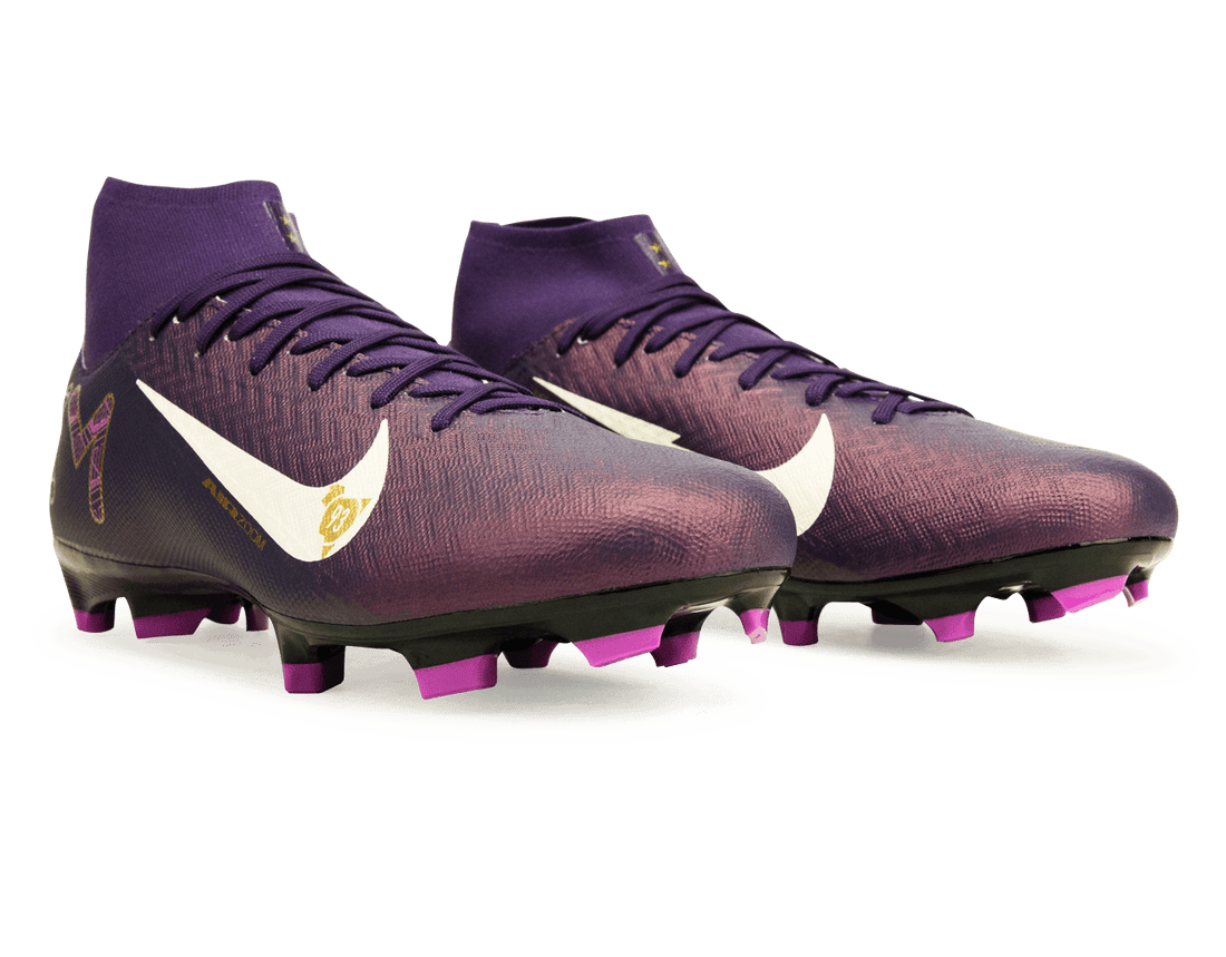 nike nike scarpa zm superfly 10 acad km fg/mg - grand purple/pale ivory - foto 2