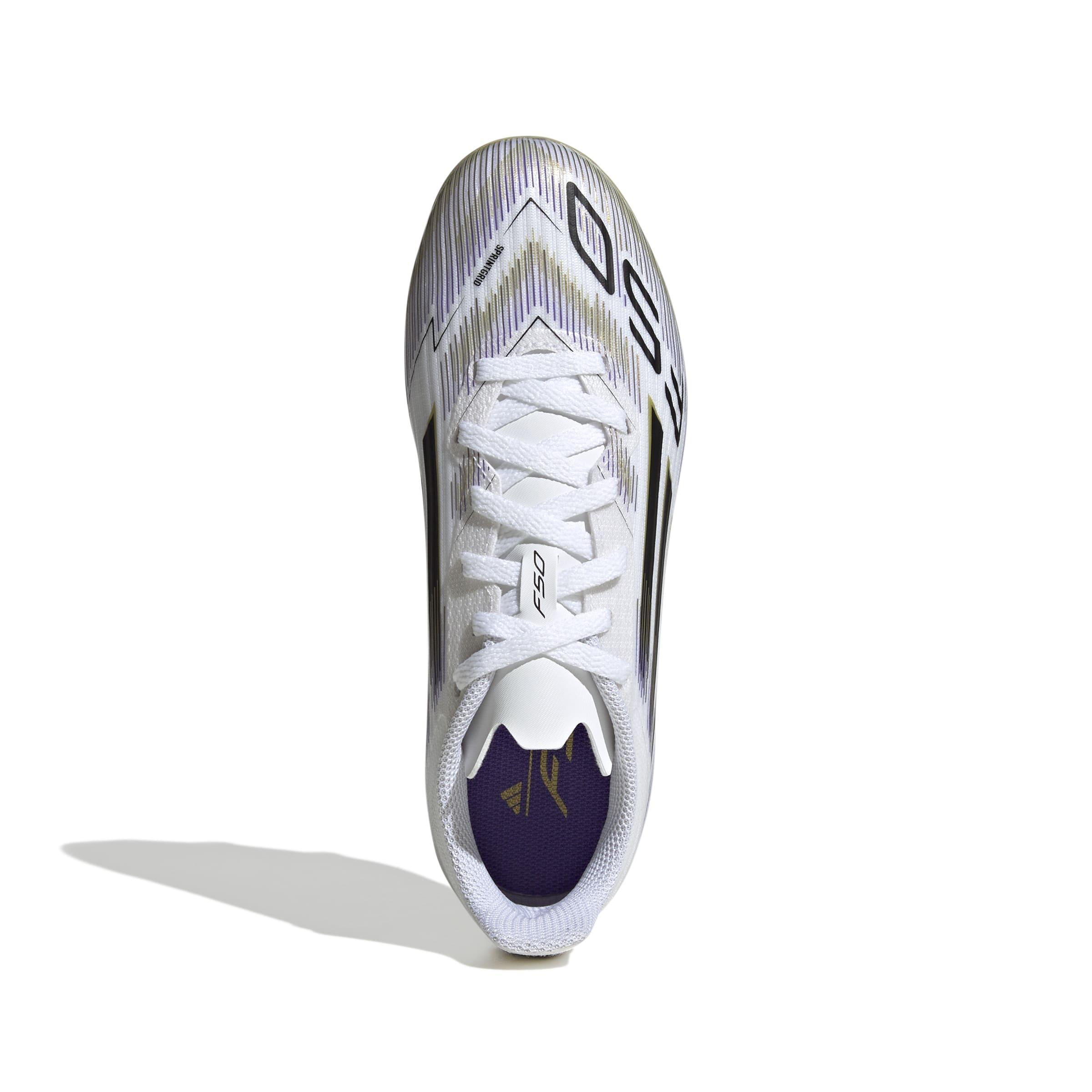 adidas adidas scarpa f50 league fg/mg jr. - ftwwht/cblack - foto 2