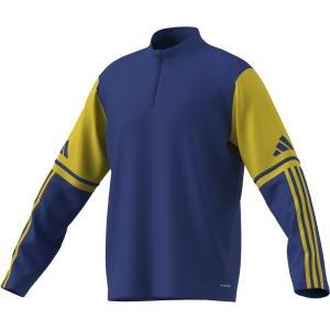 Squadra 25 felpa allenamento mezza zip blu giallo uomo