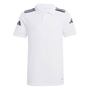 Squadra25 cotton polo jr. - white/black
