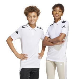 Squadra25 cotton polo jr. - white/black