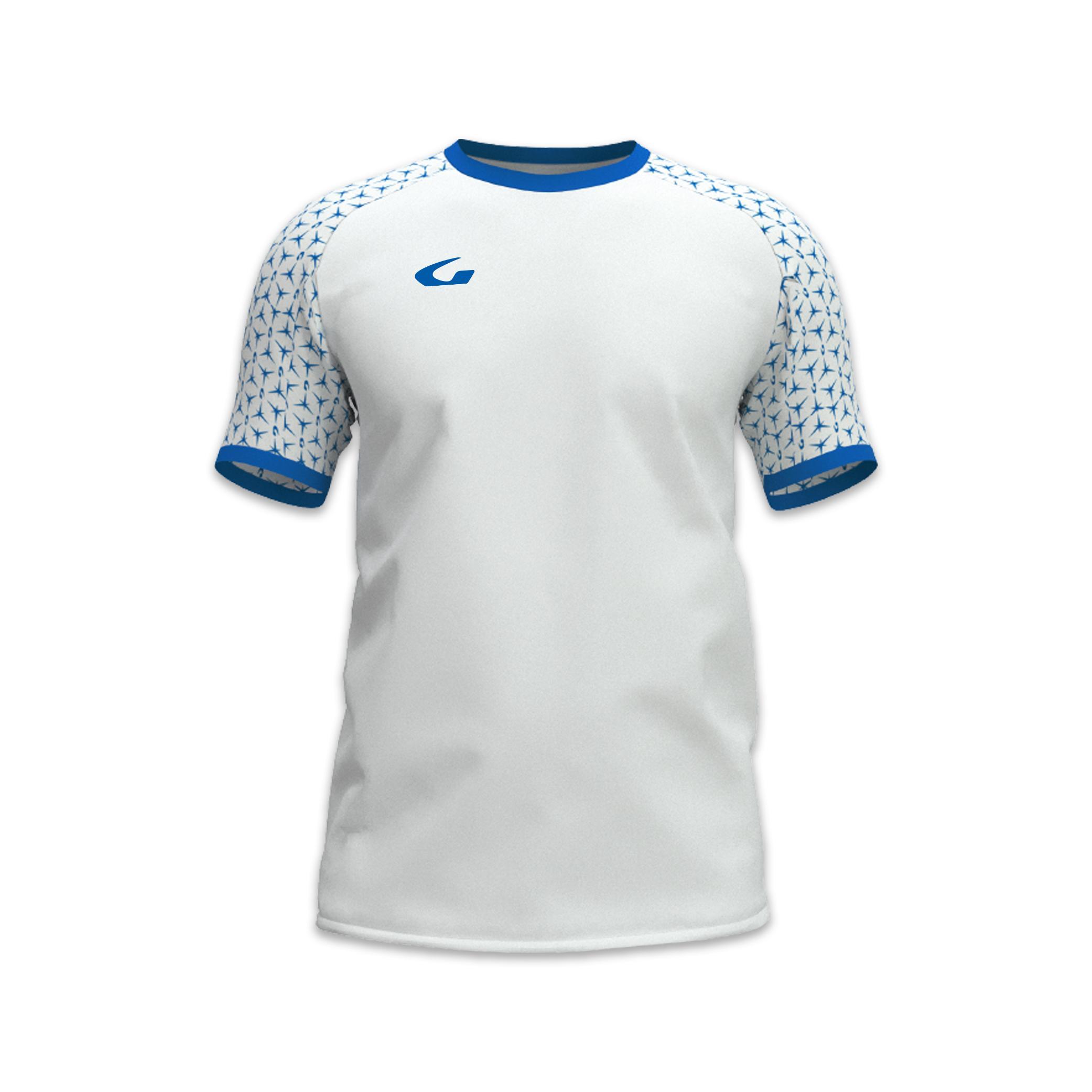 gems gems maglia cruz - bianco/azzurro - foto 1