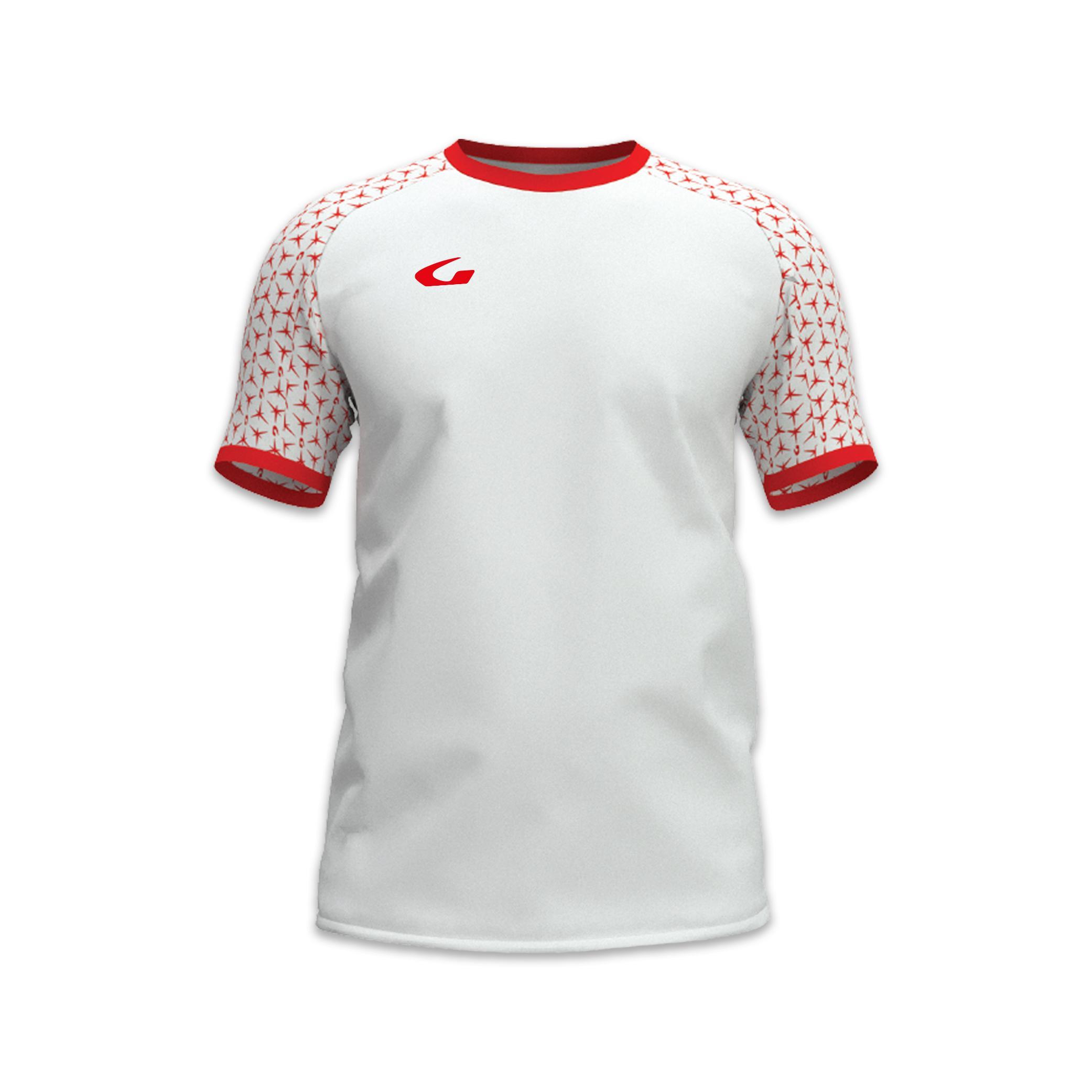 gems gems maglia cruz - bianco/rosso - foto 1