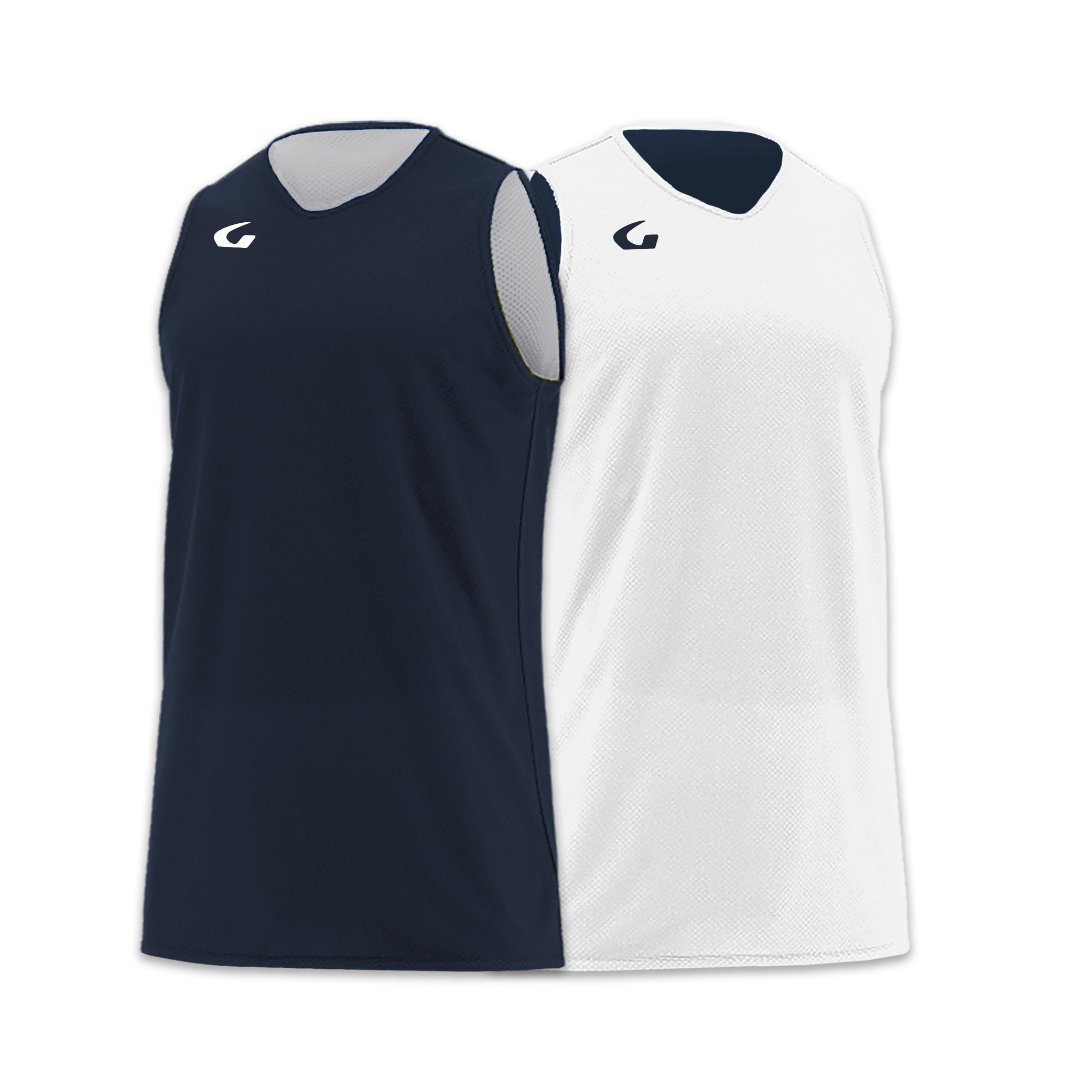gems gems canotta basket double - blu/bianco - foto 1