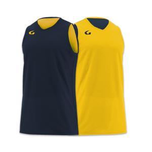 Canotta basket double - blu/giallo