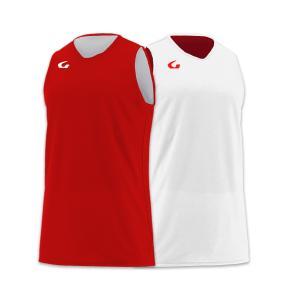 Canotta basket double - rosso/bianco
