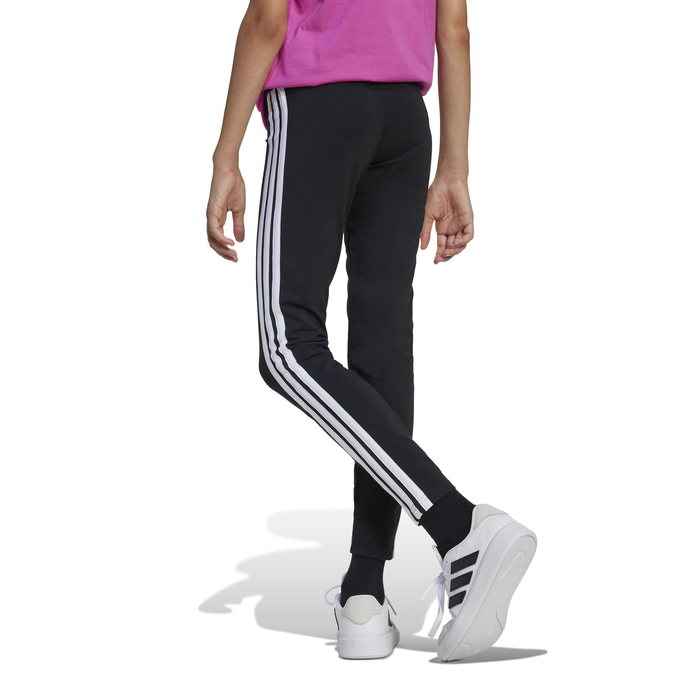 adidas adidas 3s leggings 230 jr. - black/white - foto 3