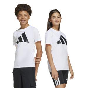 Graphic tee ss 160 bl jr. - white/black