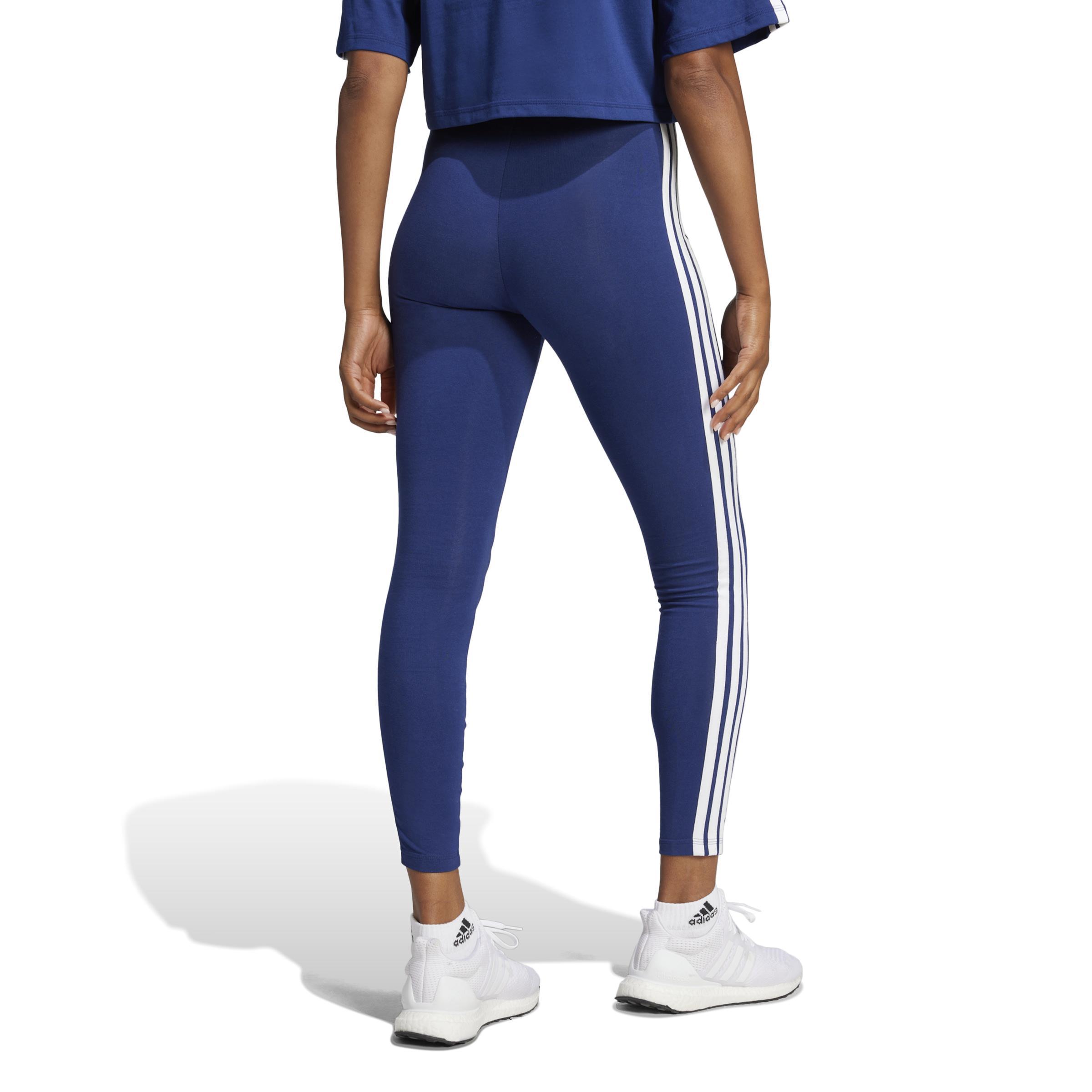 adidas adidas leggings 3s sj - dkblue/white - foto 3