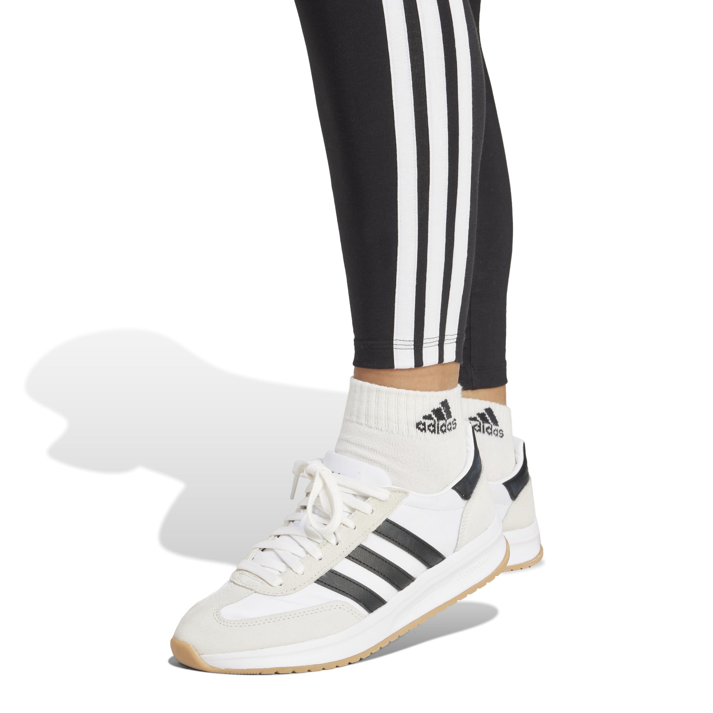 adidas adidas leggings 3s sj - black/white - foto 3