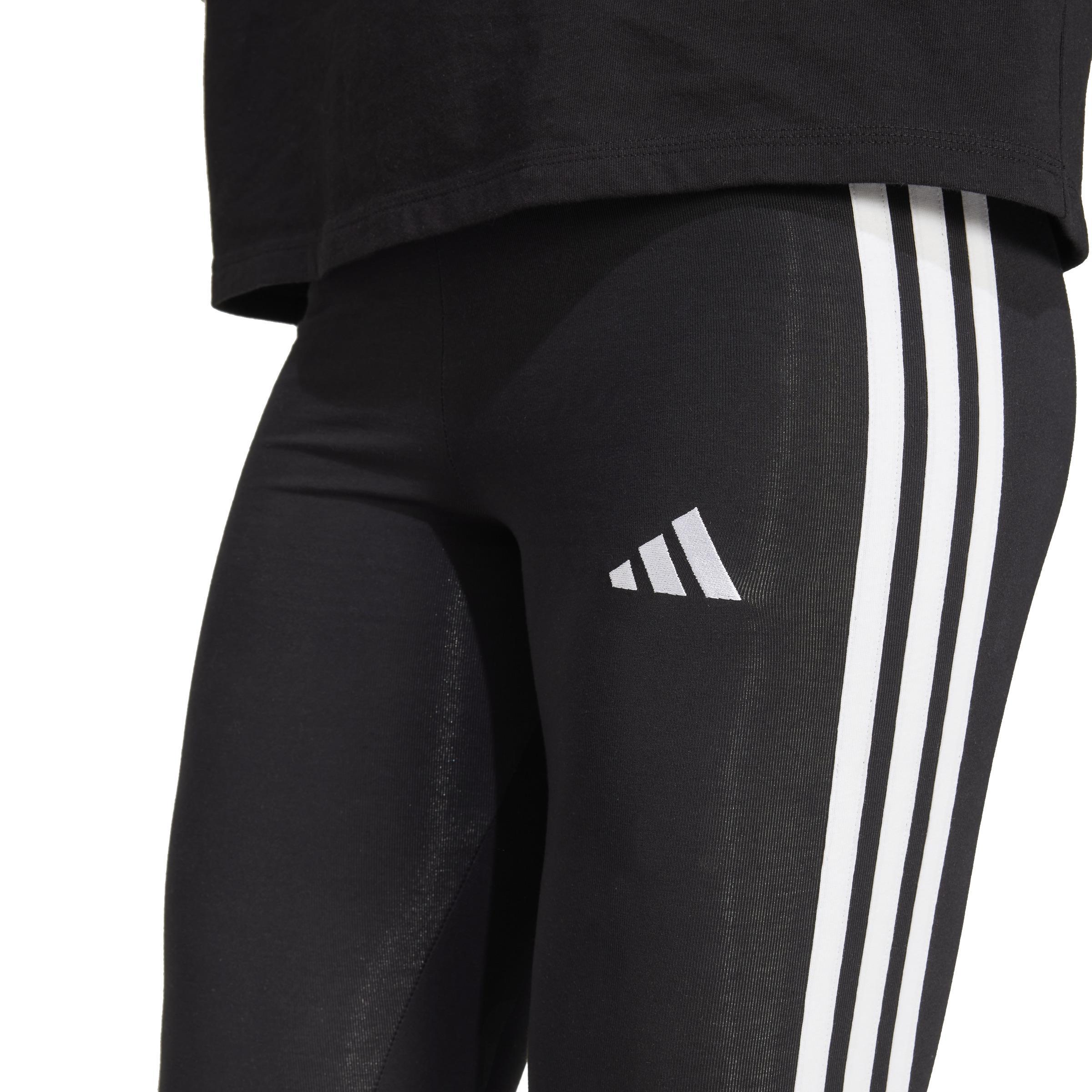adidas adidas leggings 3s sj - black/white - foto 4