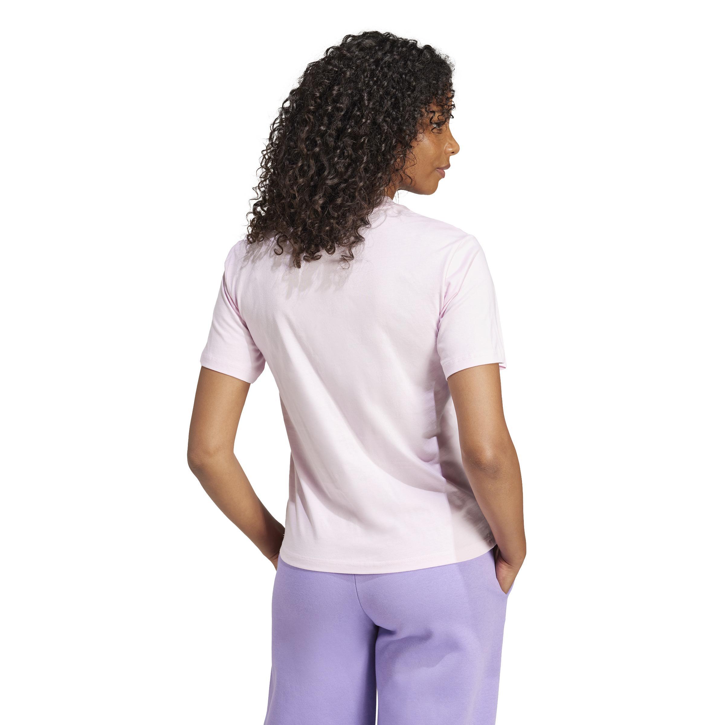 adidas adidas t-shirt ss sl sj - clpink/white - foto 3