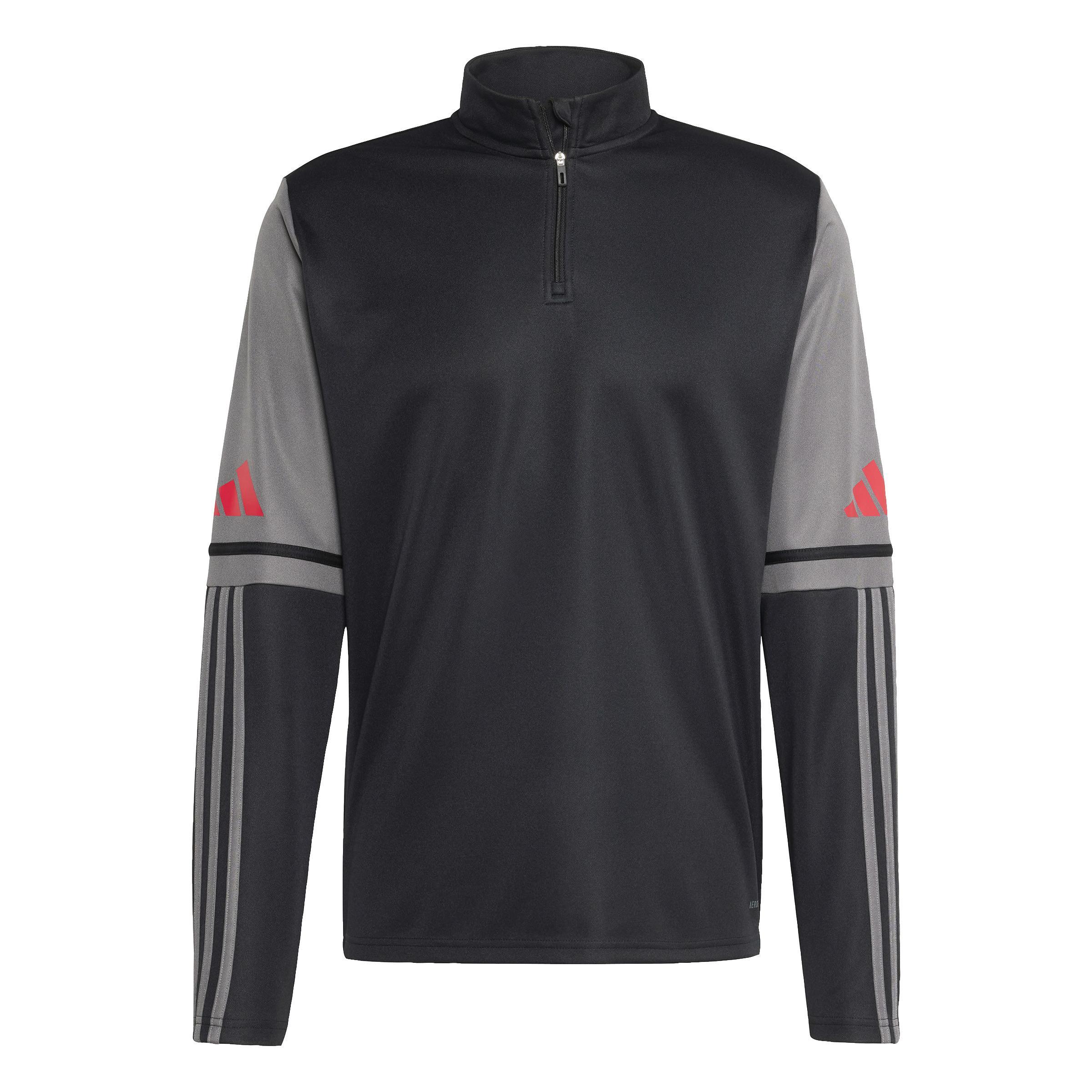ADIDAS SQUADRA 25 FELPA ALLENAMENTO MEZZA ZIP UOMO GRIGIO JD1629