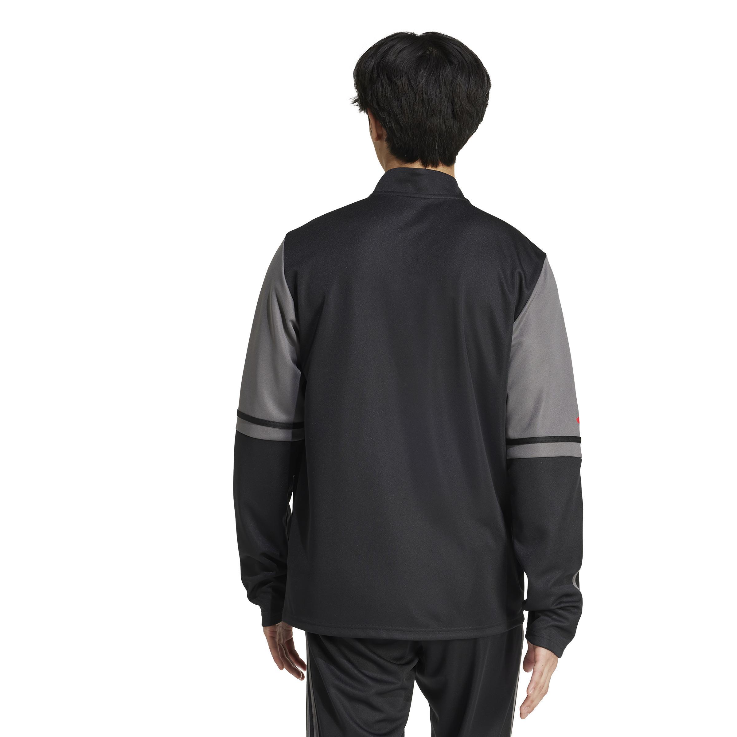 ADIDAS SQUADRA 25 FELPA ALLENAMENTO MEZZA ZIP UOMO GRIGIO JD1629