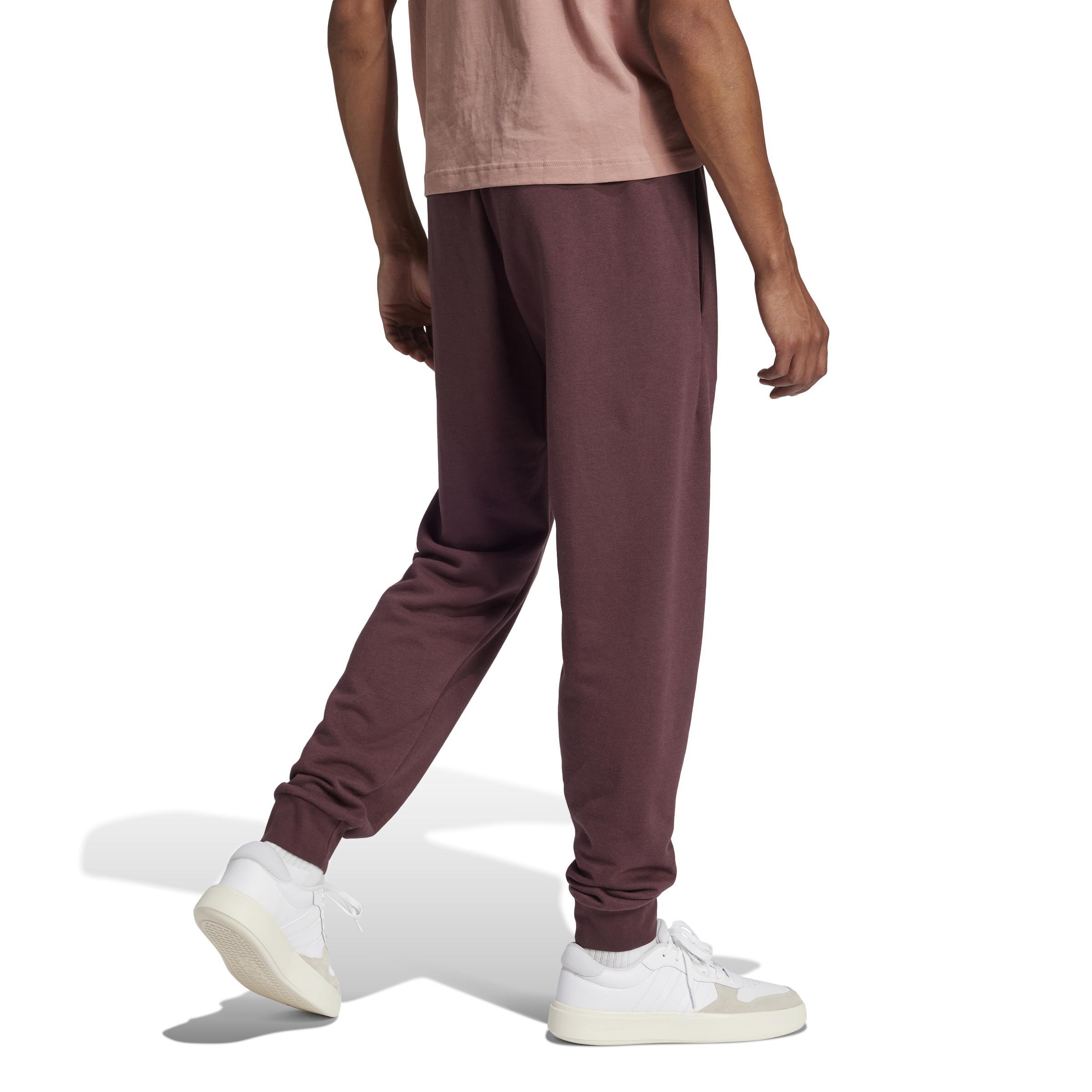 adidas adidas essentials pants - aurora ruby/white - foto 3