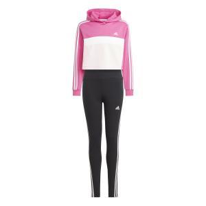 Tracksuit 3s tib fl jr. - semi lucid fuchsia/white