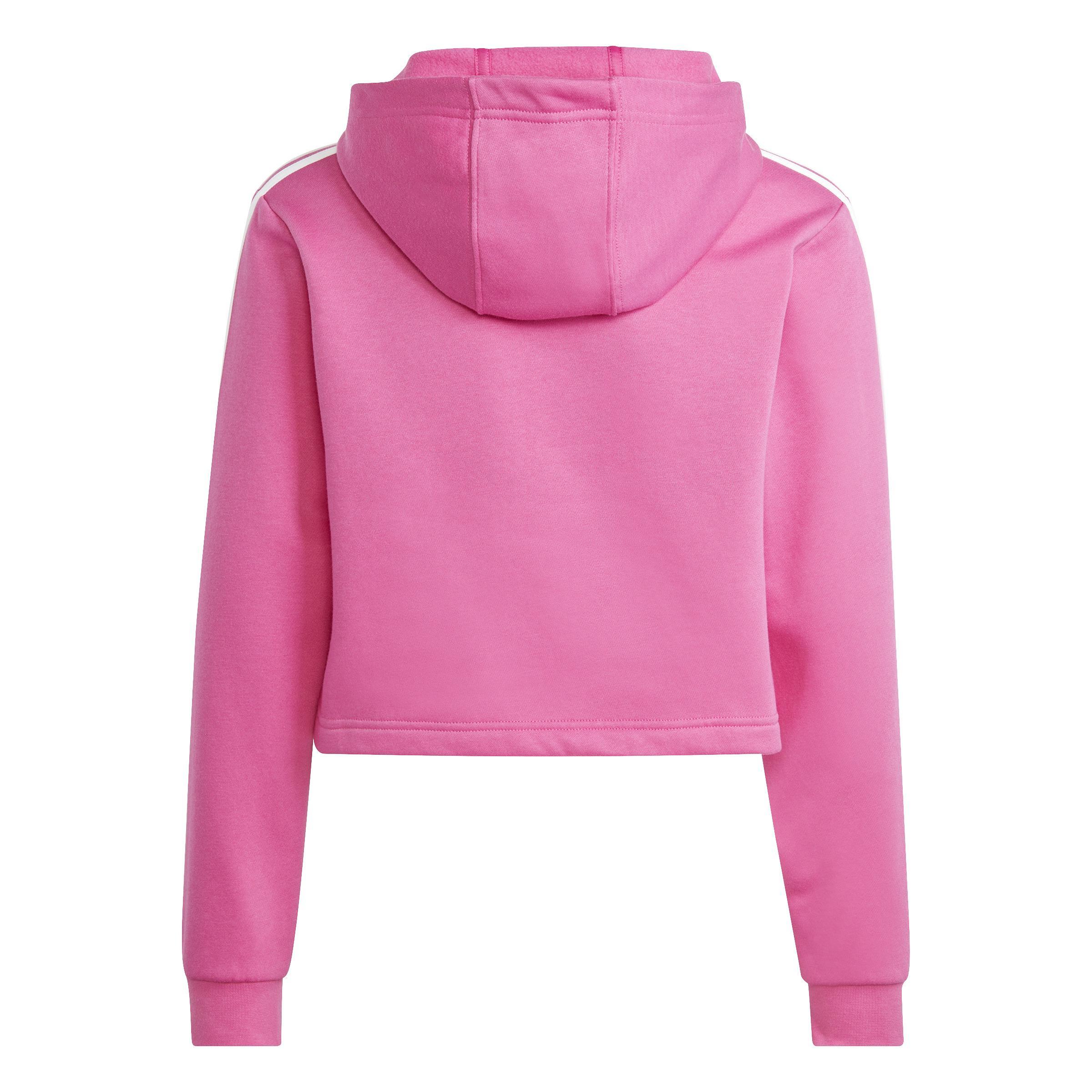 adidas adidas tracksuit 3s tib fl jr. - semi lucid fuchsia/white - foto 3