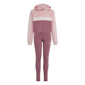 Tracksuit 3s tib fl jr. - semi pink spark/sandy pink
