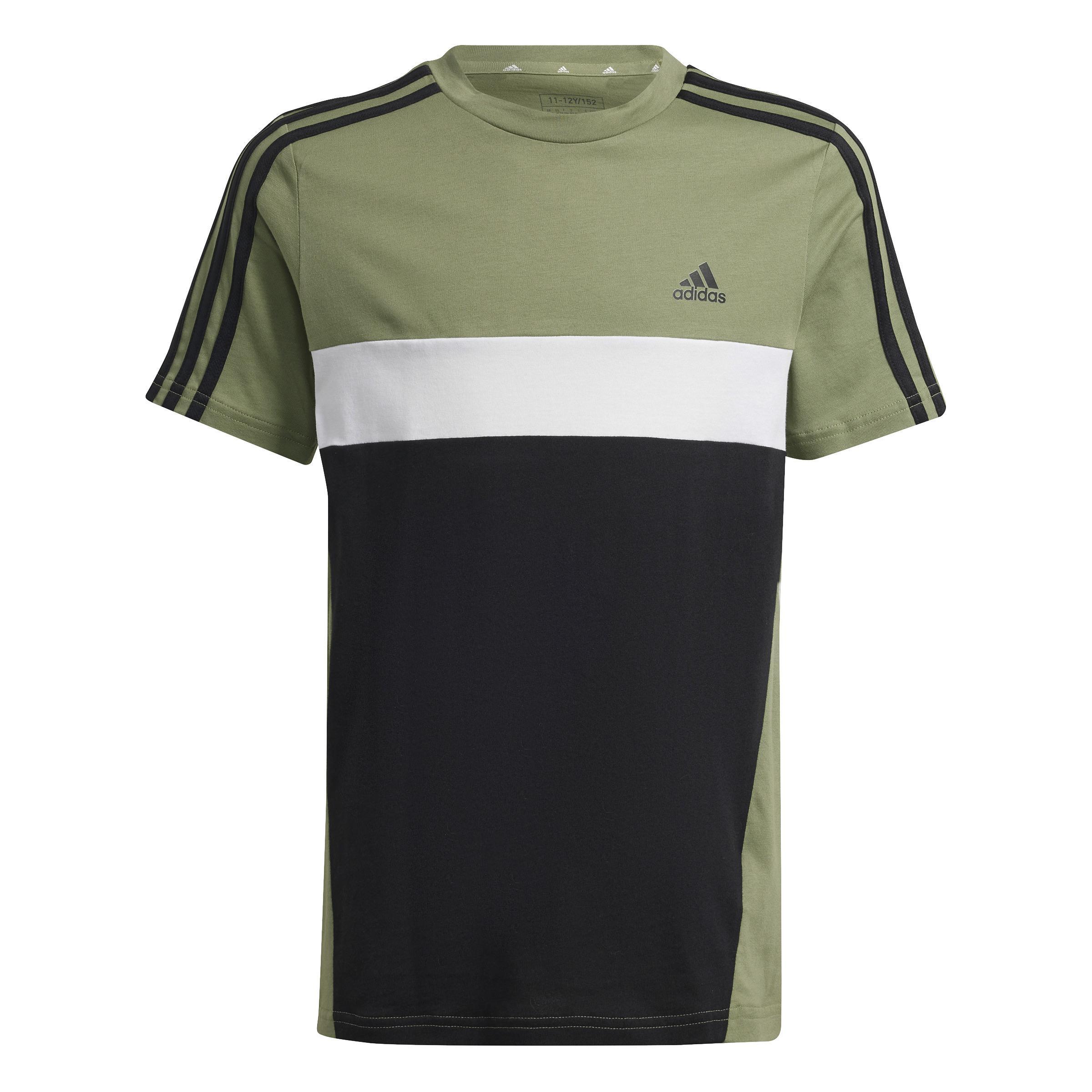 adidas adidas t-shirt ss 3s tib t jr. - tent green/black - foto 1
