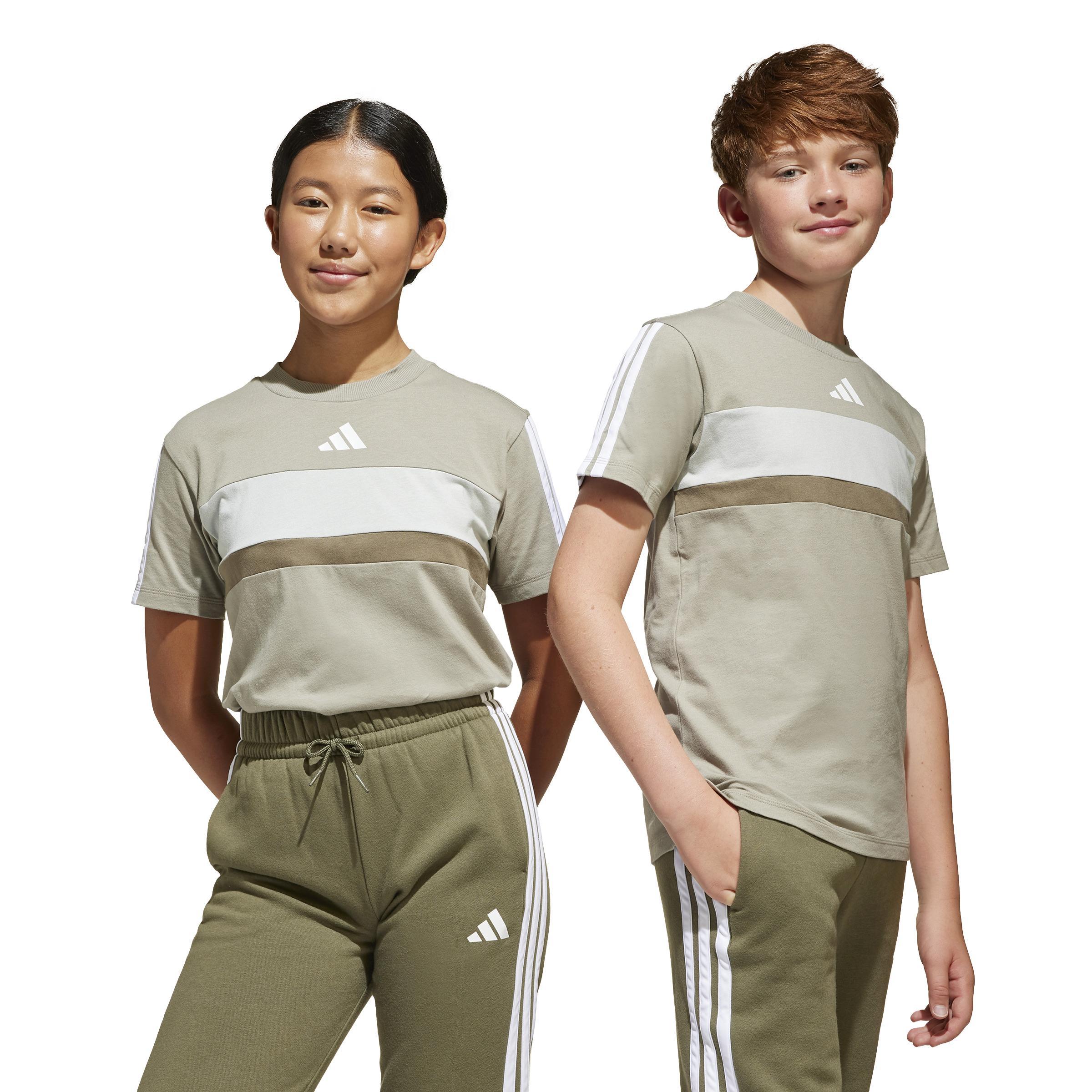 adidas adidas t-shirt ss 3s tib t jr. - grigio/white - foto 3