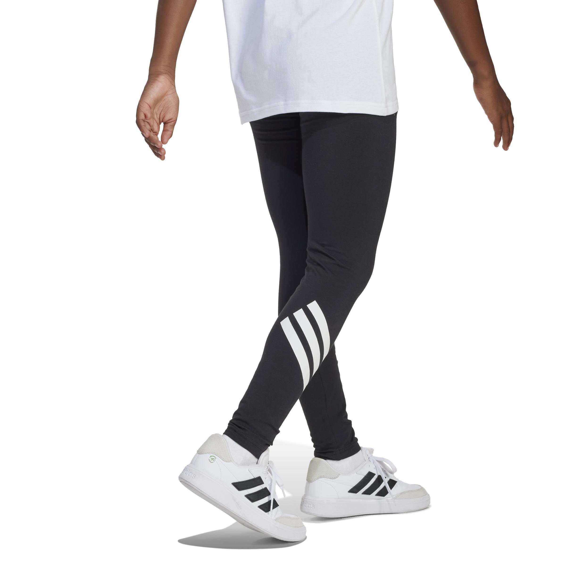adidas adidas tight fi 3s leg jr. - black/white - foto 3