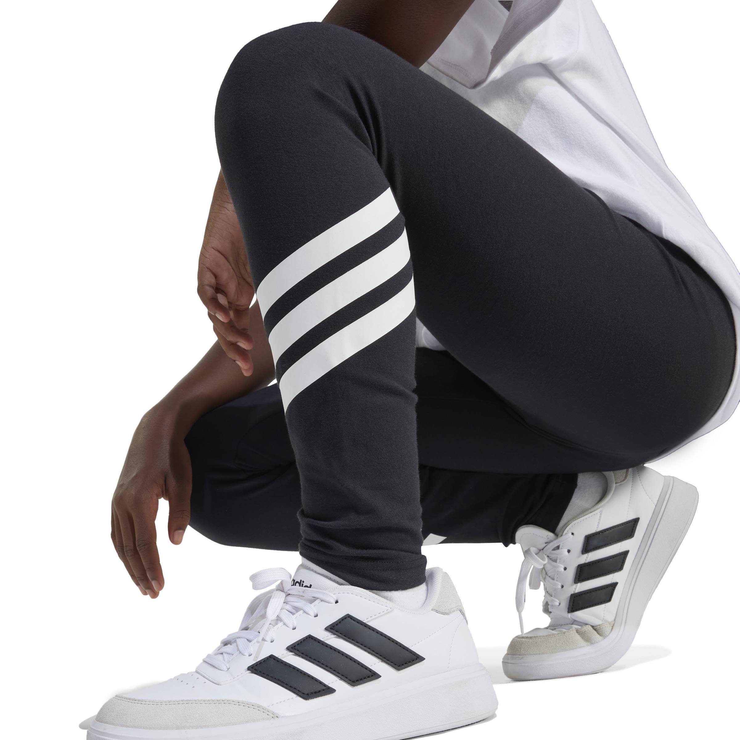 adidas adidas tight fi 3s leg jr. - black/white - foto 4