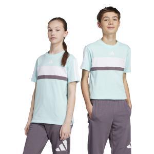 T-shirt ss 3s tib t jr. - semi flash aqua/white