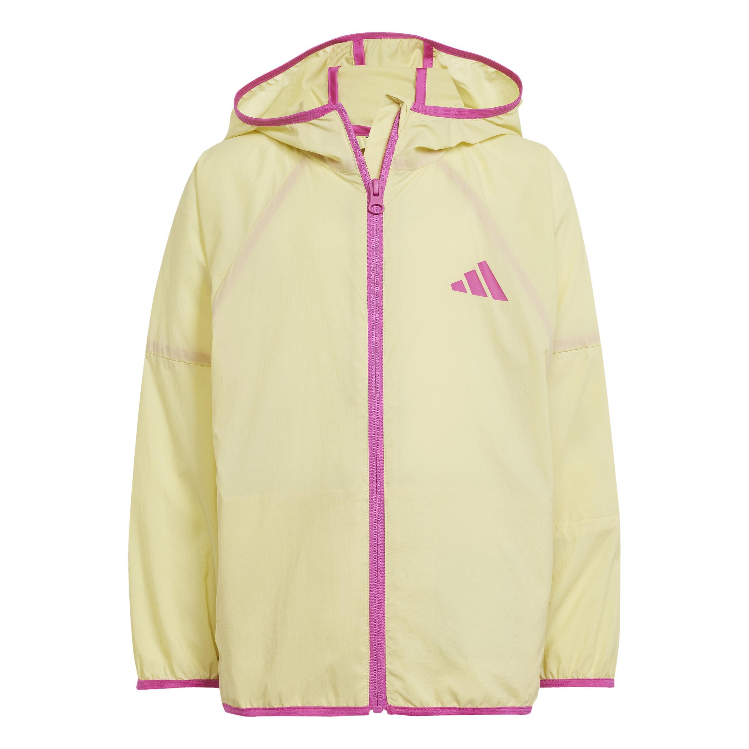 adidas adidas windbreaker lk lt wb jr. - powder yellow/semi lucid fuchsia - foto 1