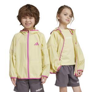 Windbreaker lk lt wb jr. - powder yellow/semi lucid fuchsia