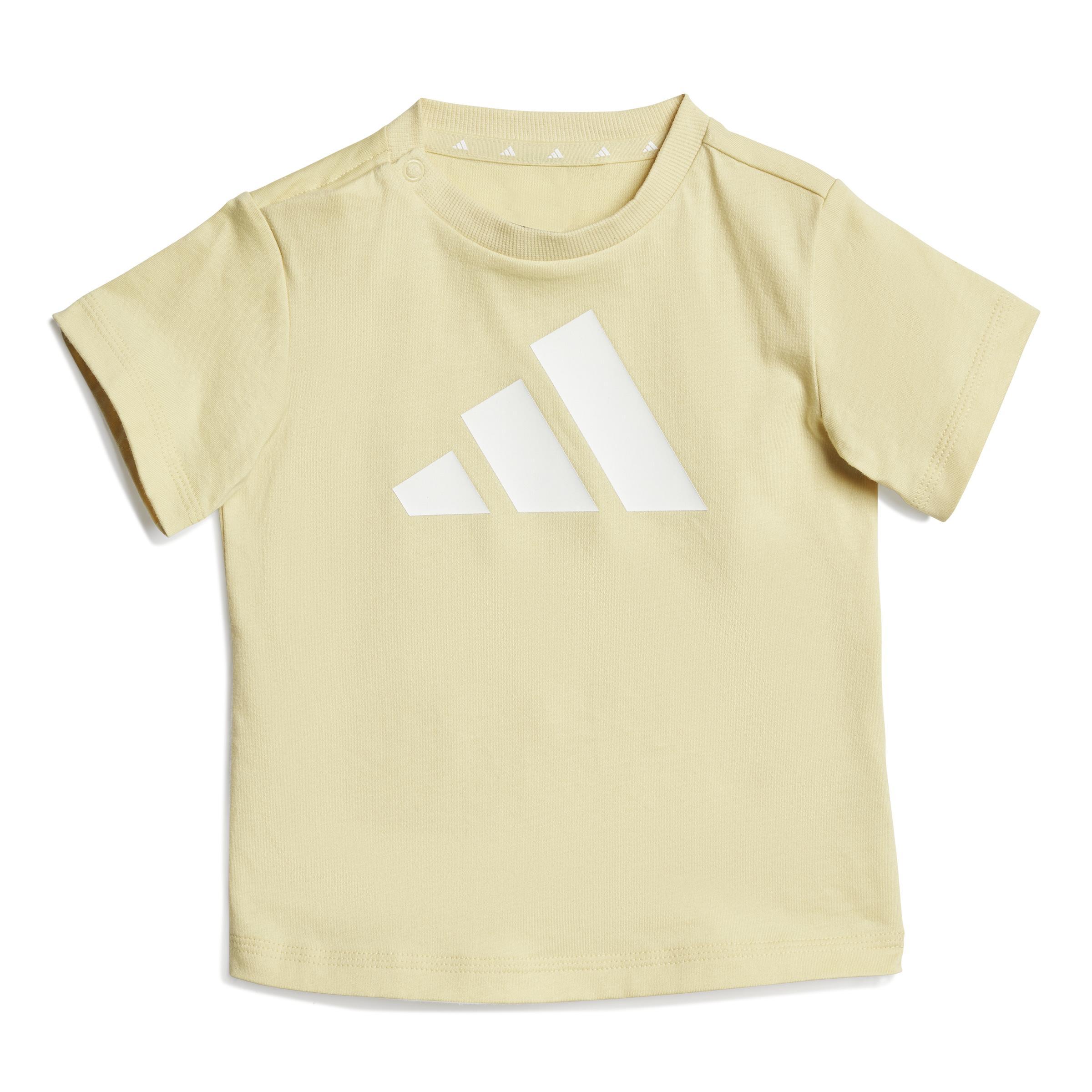 adidas adidas jogger i bl t-set 160 jr. - powder yellow/white - foto 4