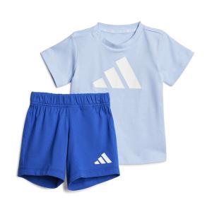 Jogger i bl t-set 160 jr. - glow blue/white