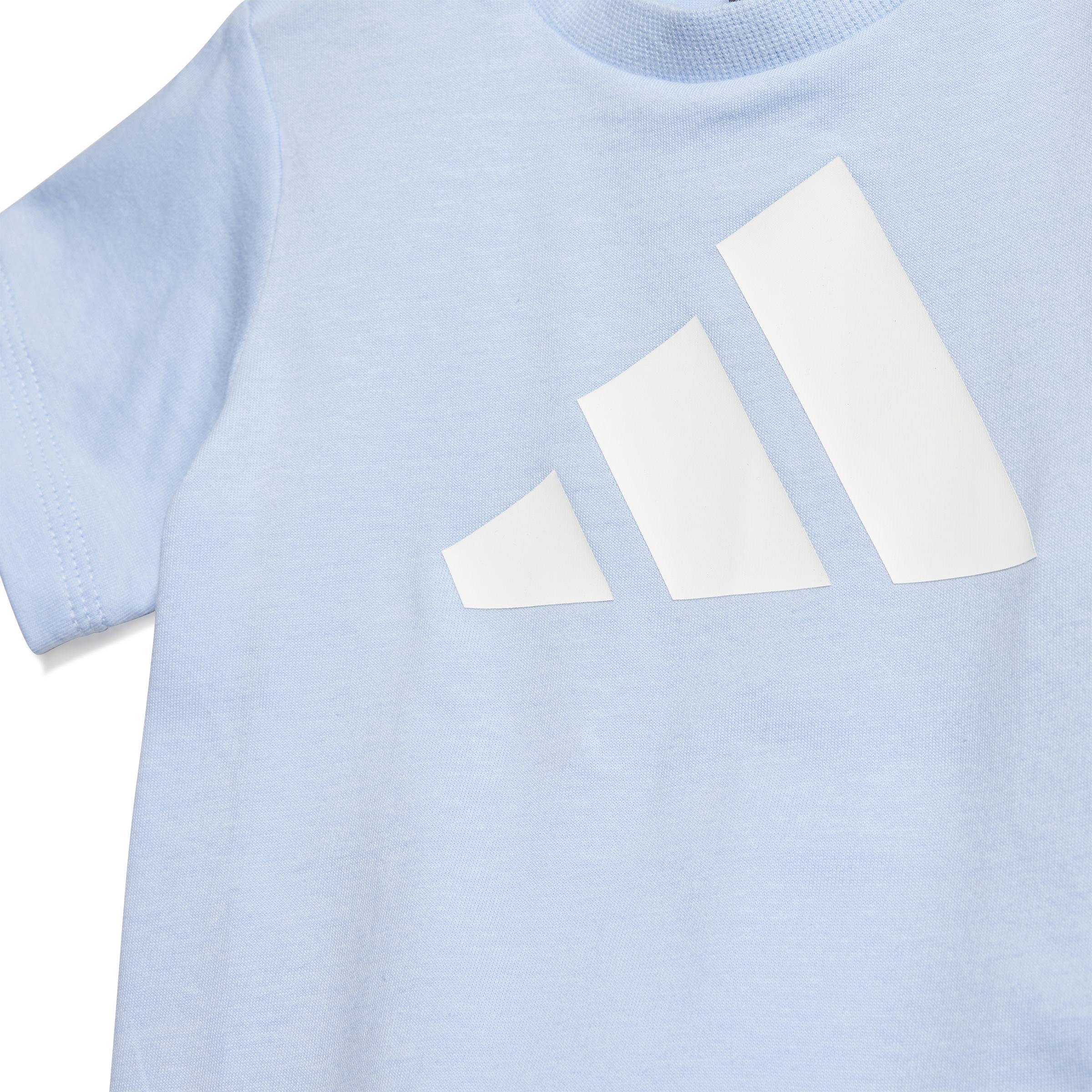 adidas adidas jogger i bl t-set 160 jr. - glow blue/white - foto 2