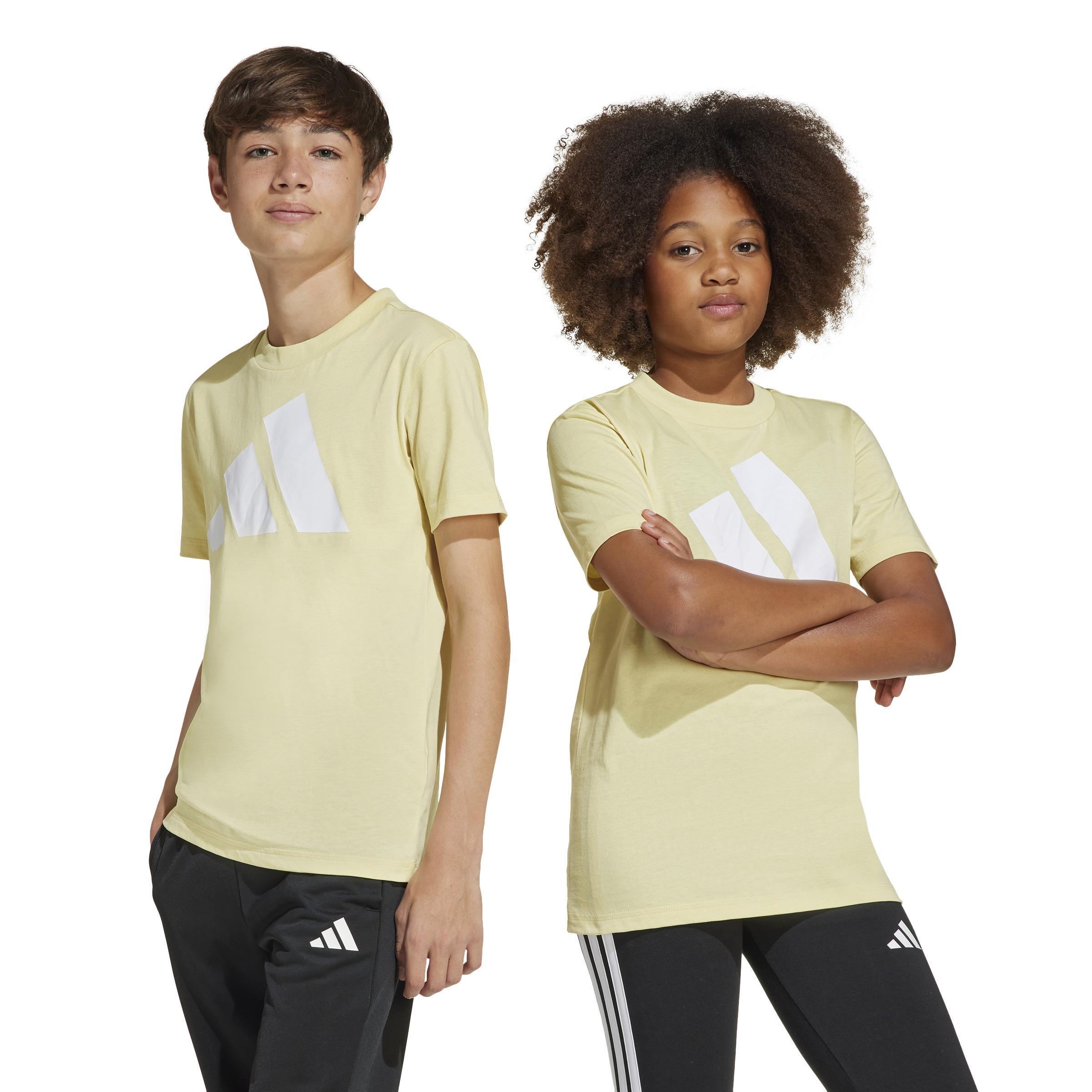 adidas adidas graphic ss bl 160 jr. - powder yellow/white - foto 2