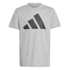 Graphic ss bl 160 jr. - medium grey heather/black
