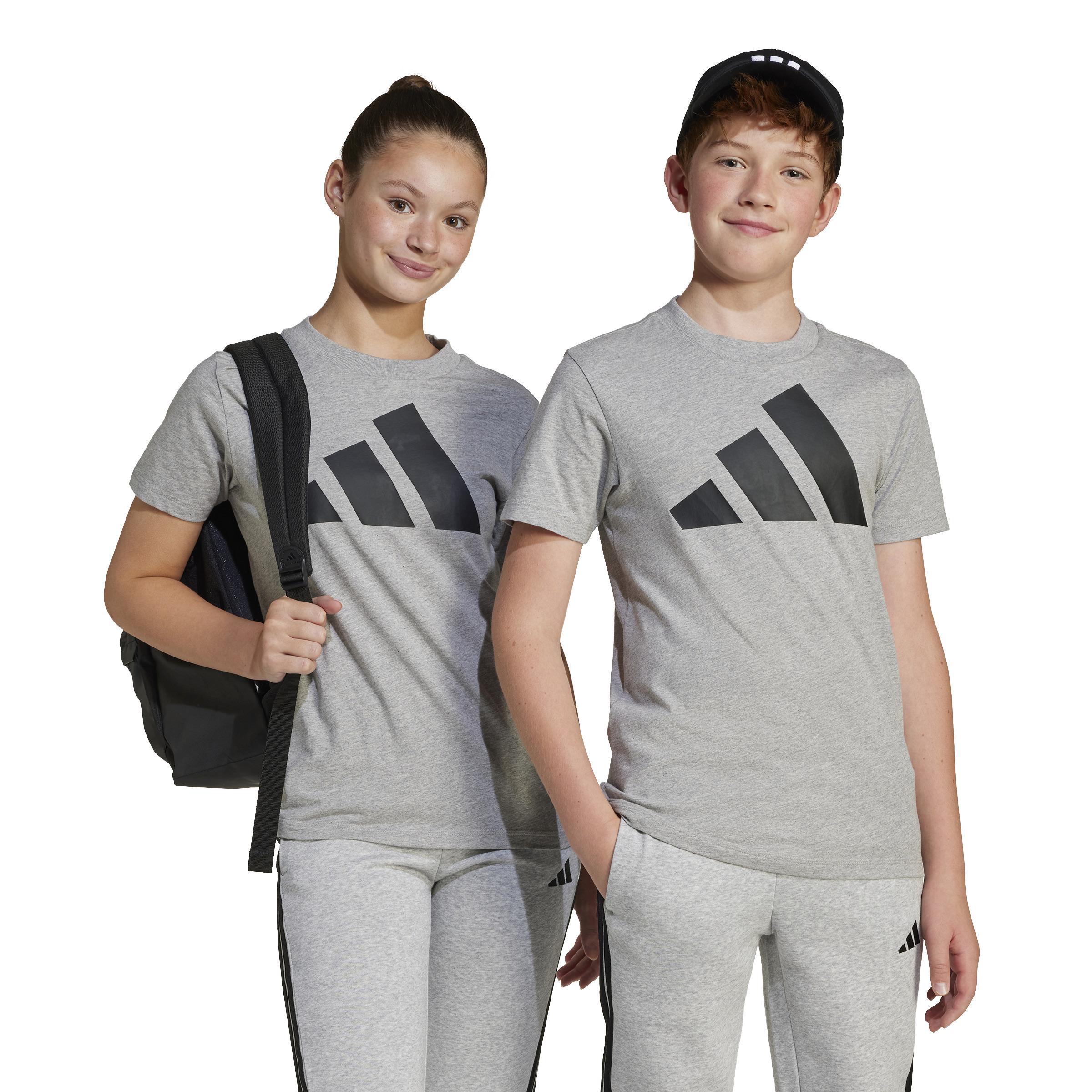 adidas adidas graphic ss bl 160 jr. - medium grey heather/black - foto 2