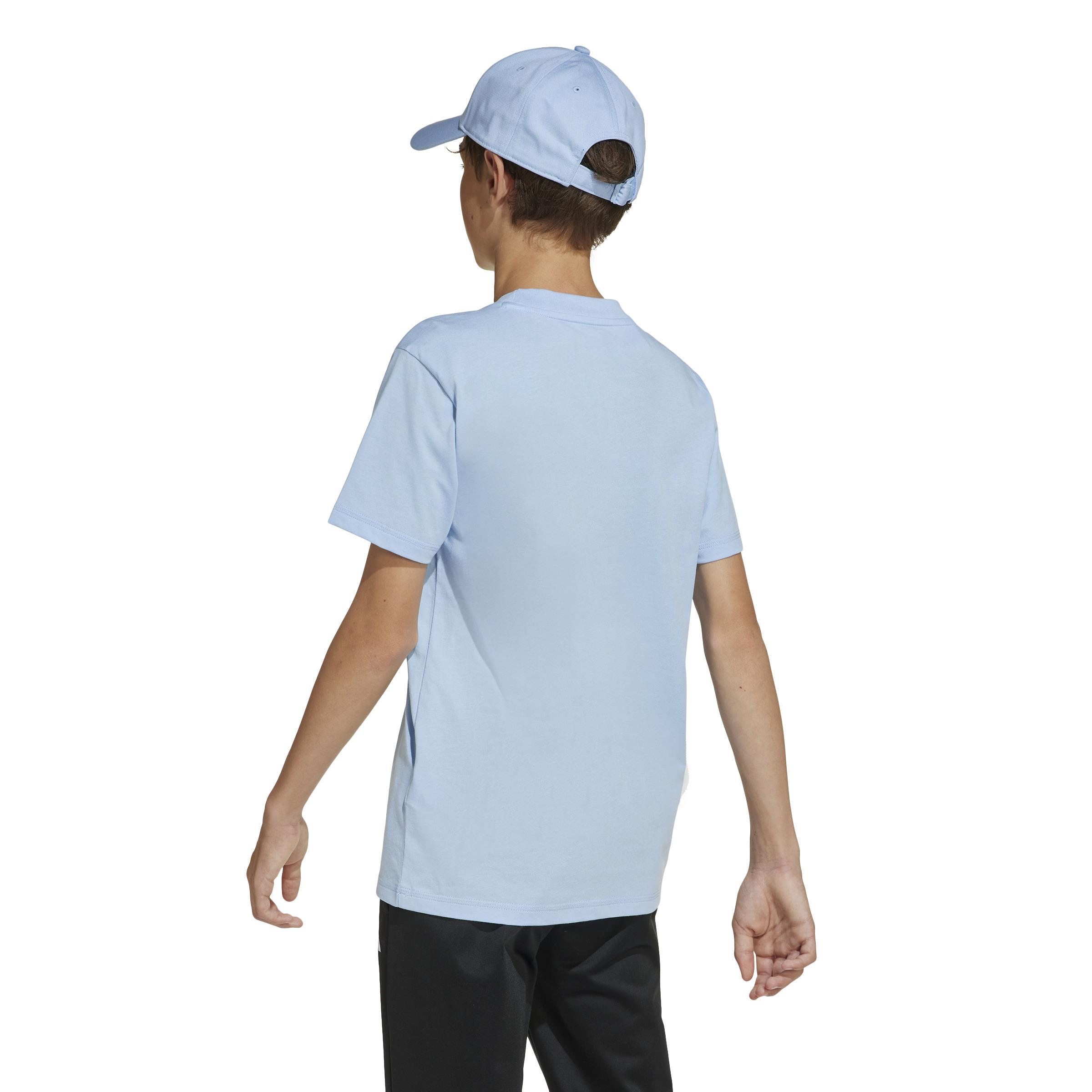 adidas adidas graphic ss bl 160 jr. - glow blue/white - foto 3