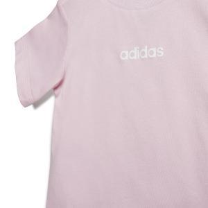 Jogger i lin t-set 160 jr. - clear pink/white