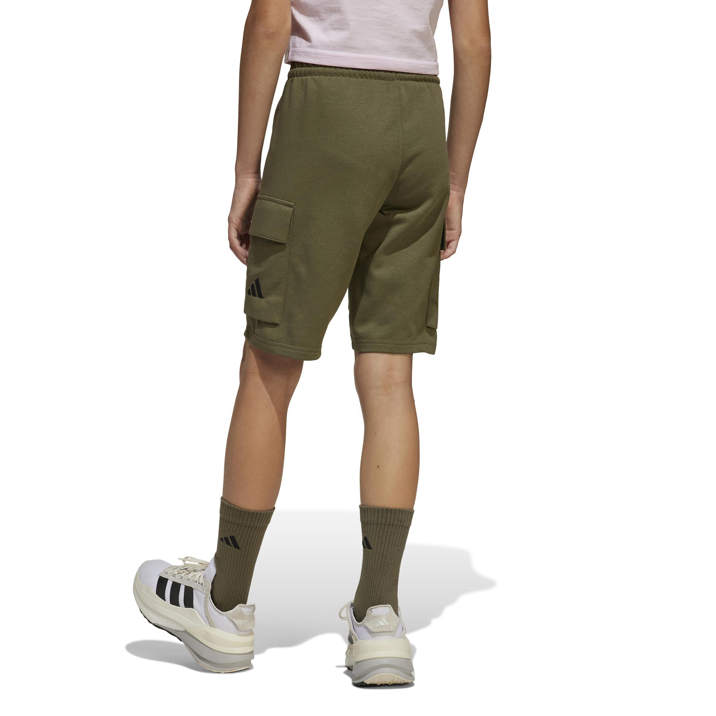 adidas adidas short (1/2) sl ft c jr. - olive strata/black - foto 3