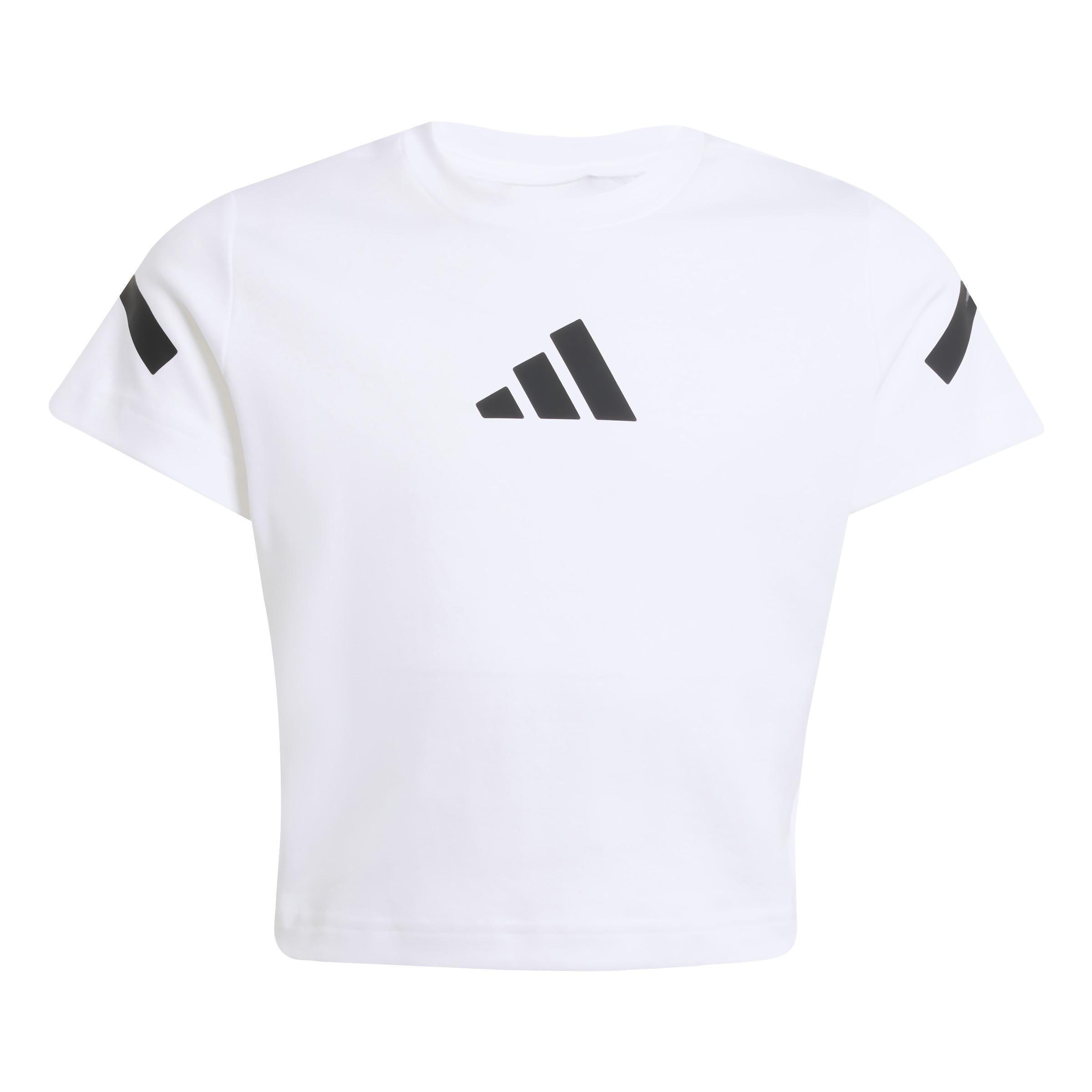 adidas adidas t-shirt ss z.n.e baby t jr. - white/black - foto 1