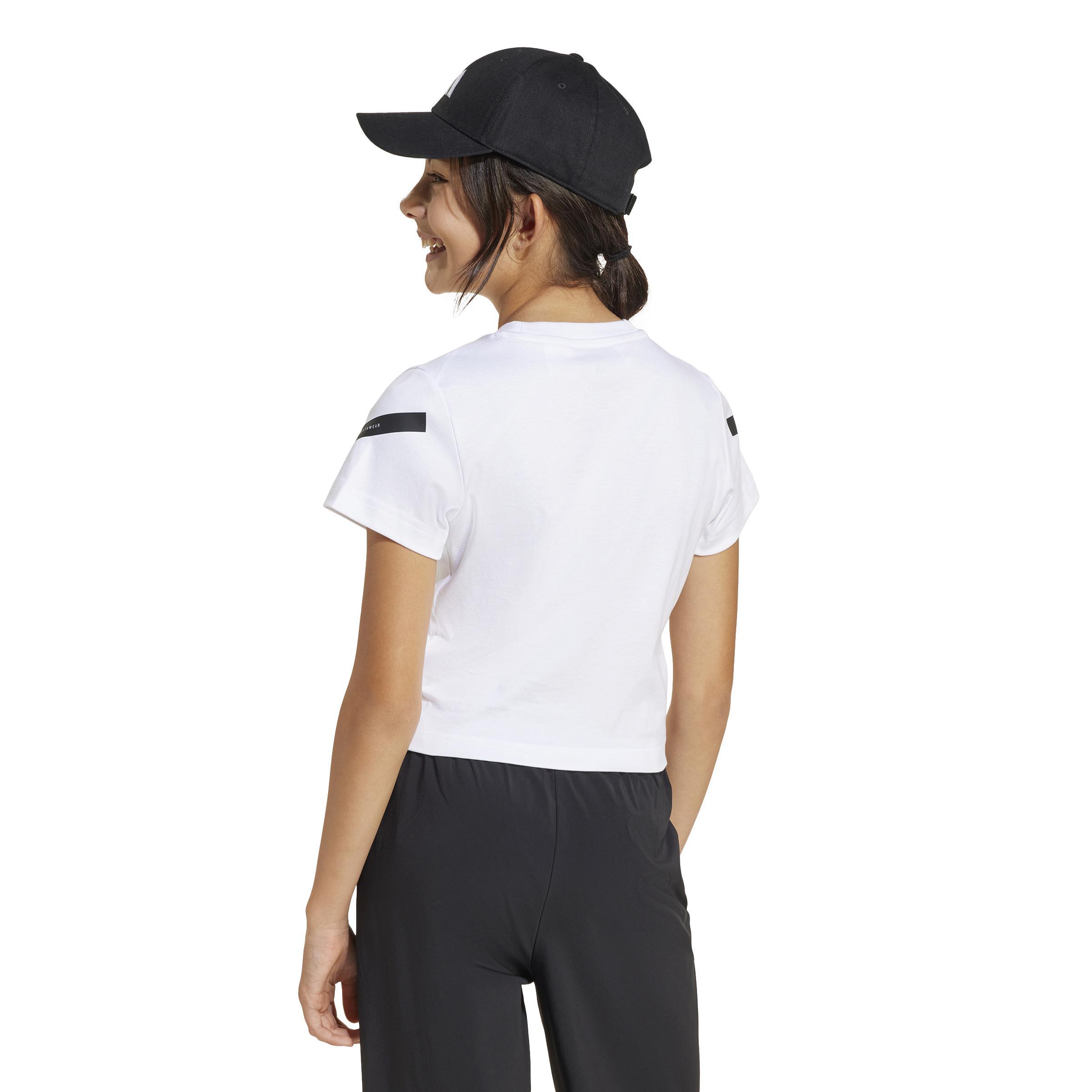 adidas adidas t-shirt ss z.n.e baby t jr. - white/black - foto 3