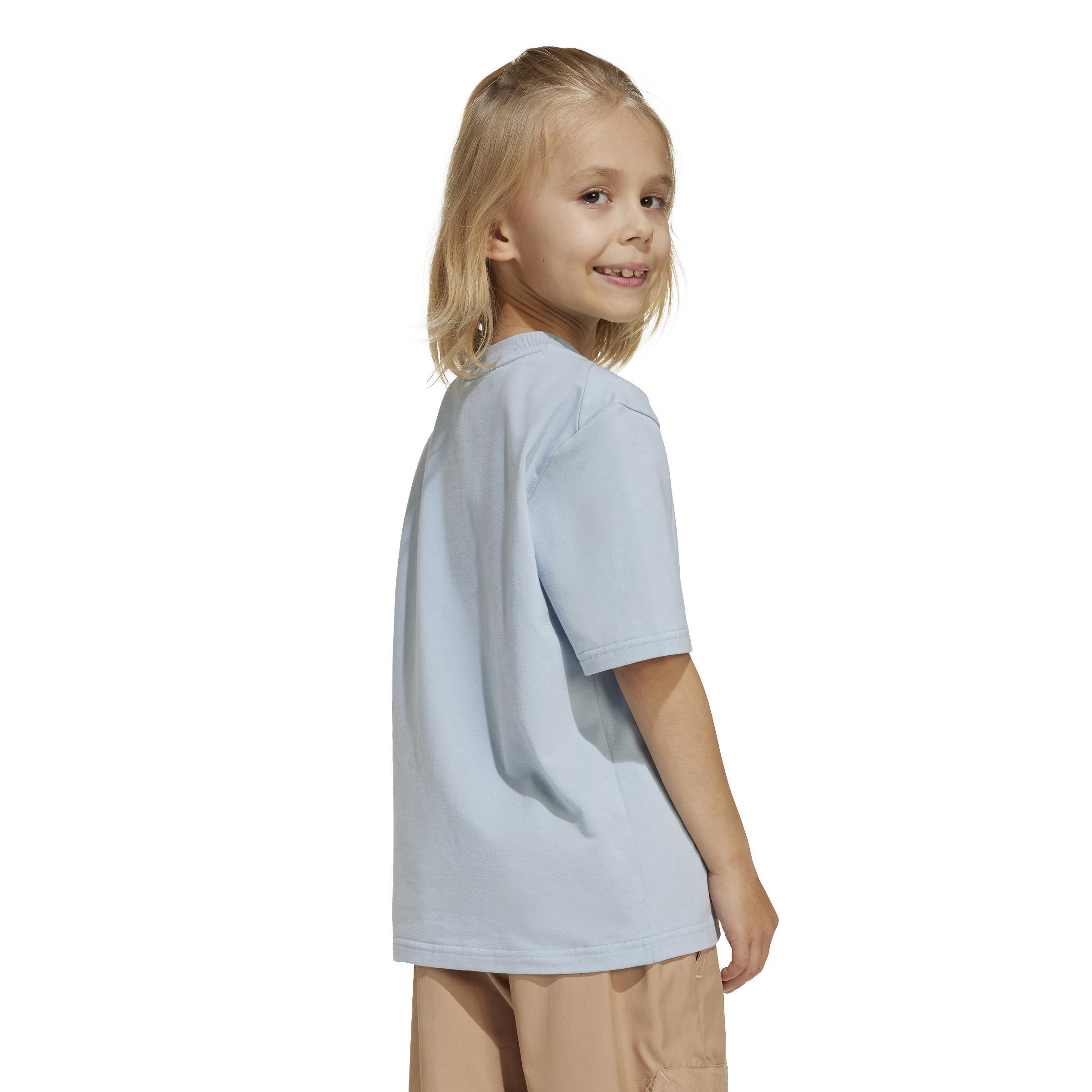 adidas adidas t-shirt ss lk dy mm t jr. - wonder blue/crew yellow - foto 3