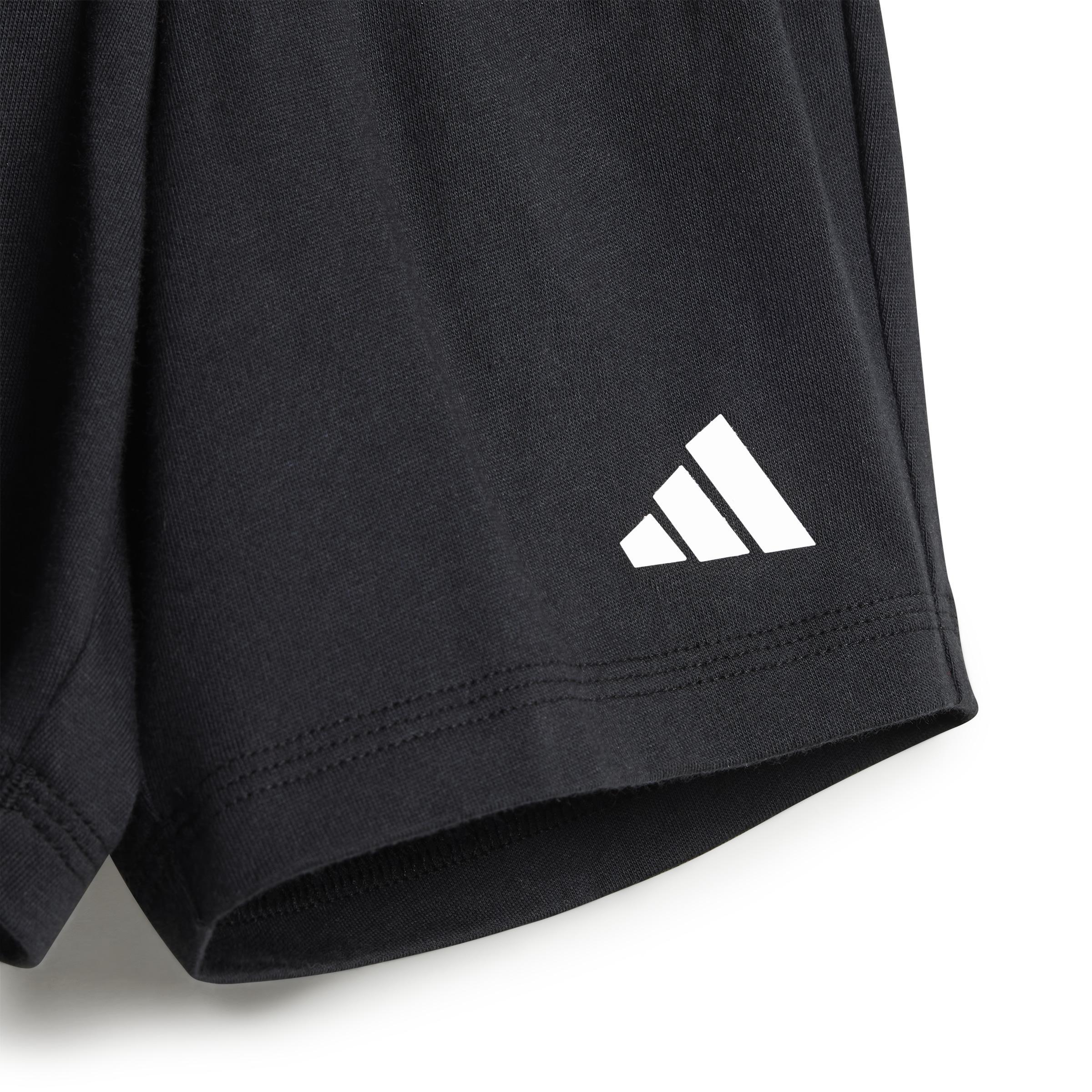 adidas adidas jogger i 3s t-set 160 jr. - white/black - foto 3