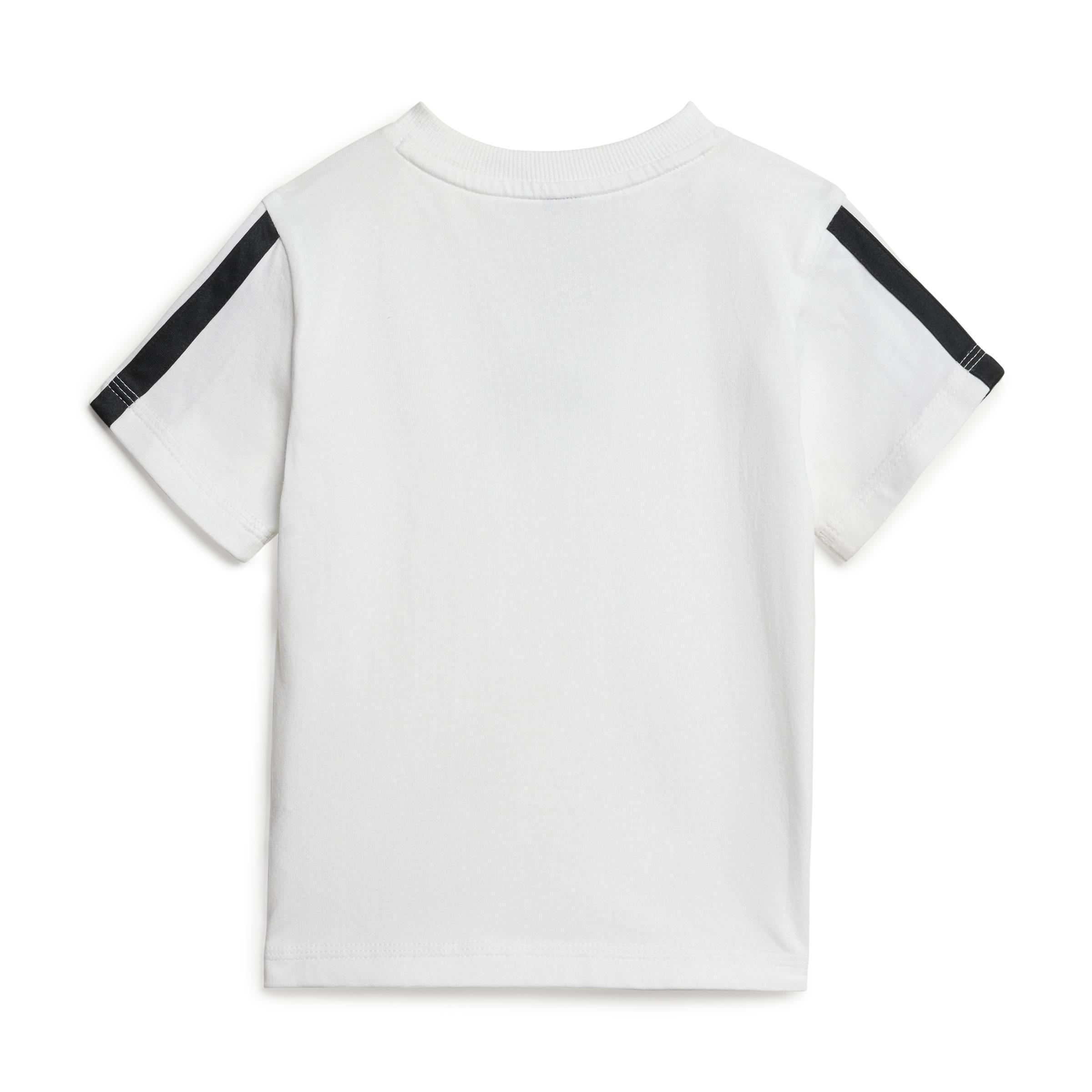 adidas adidas jogger i 3s t-set 160 jr. - white/black - foto 5