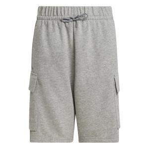 Short (1/2) sl ft c sh jr. - medium grey heather/black