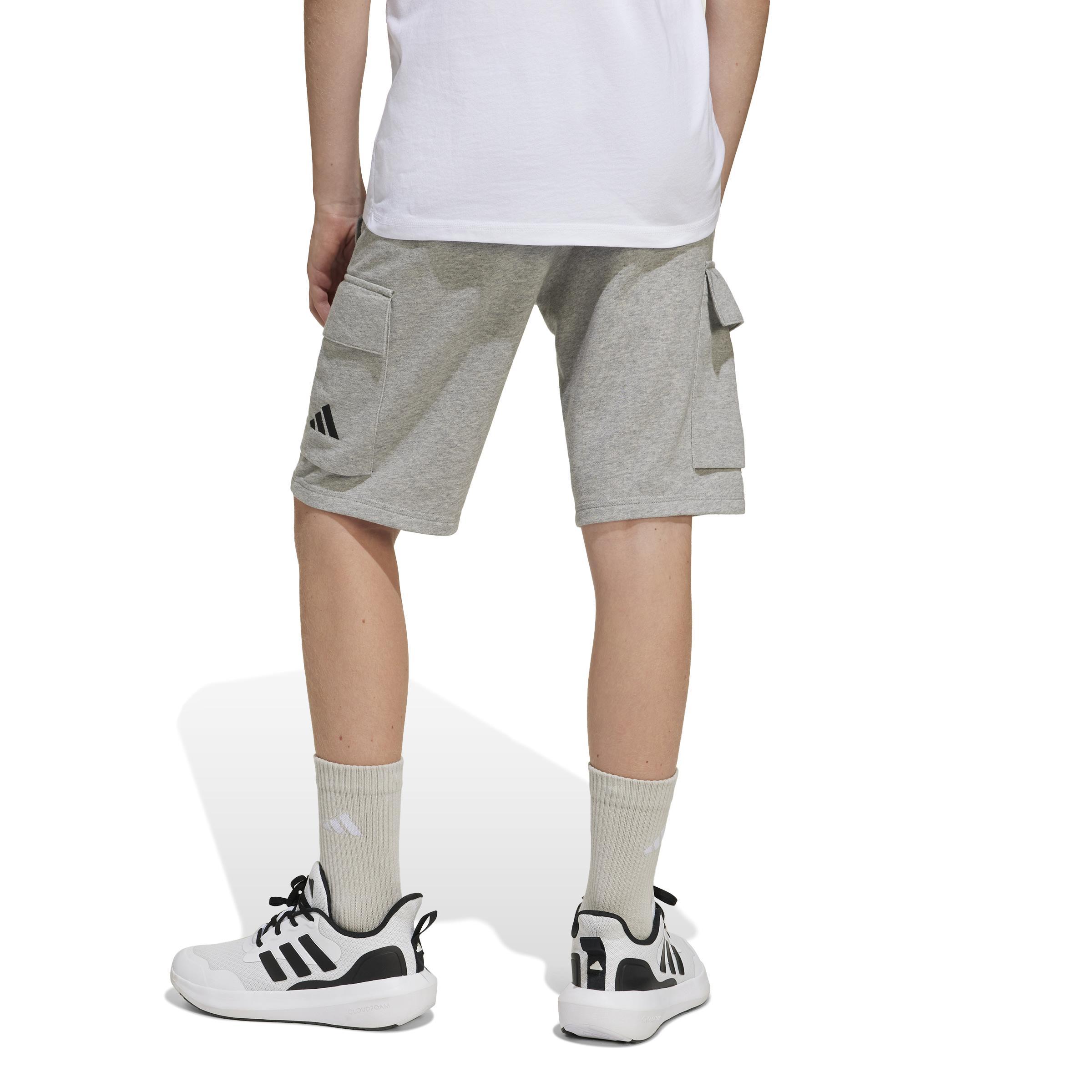 adidas adidas short (1/2) sl ft c sh jr. - medium grey heather/black - foto 3