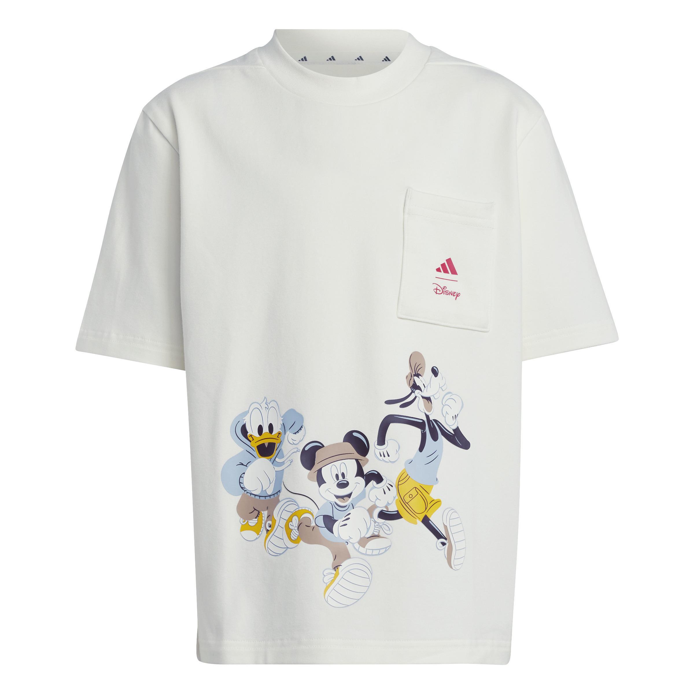 adidas adidas t-shirt ss lk dy mm t jr. - off white/pure ruby - foto 1
