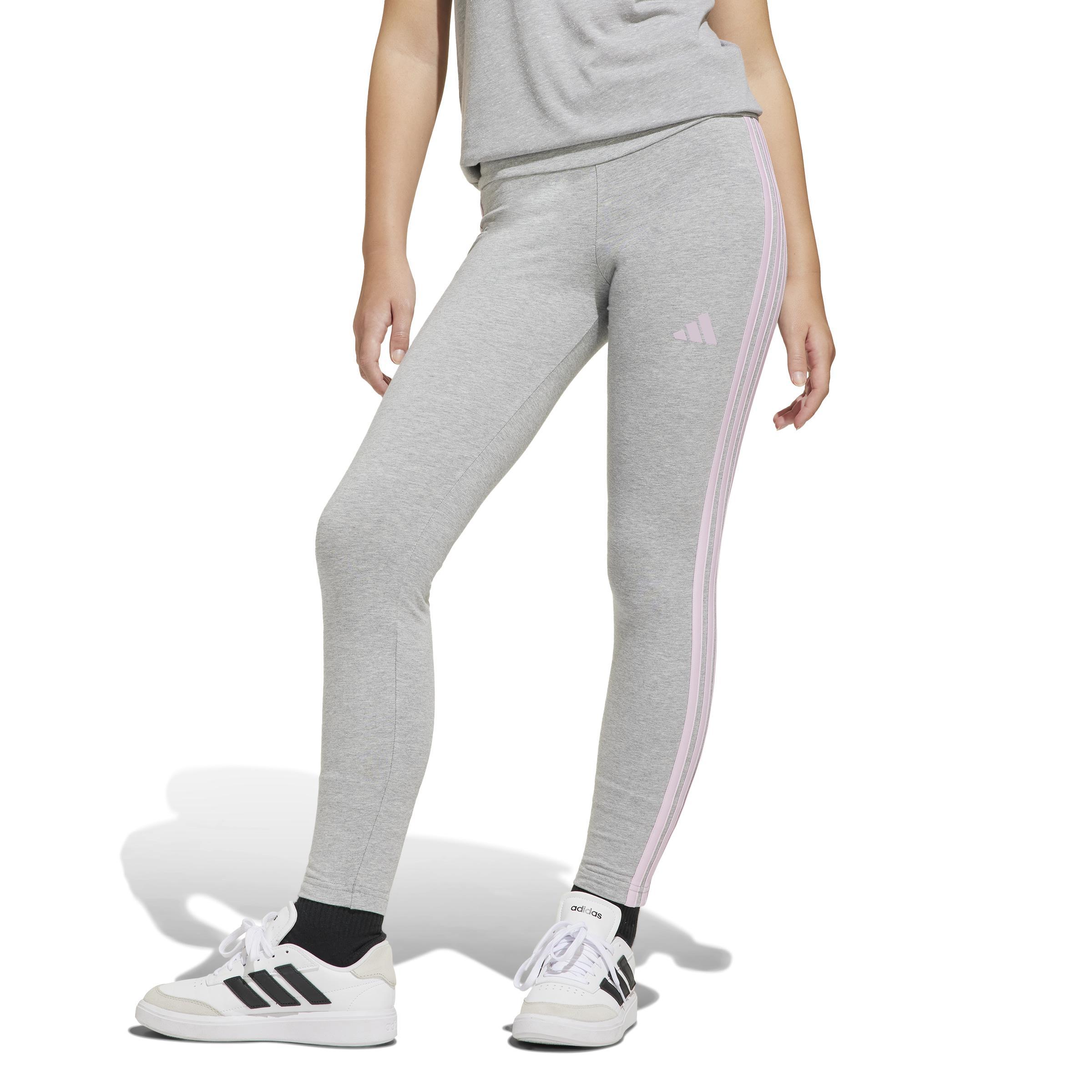 adidas adidas tight 3s leg 230 jr. - medium grey heather/clear pink - foto 2