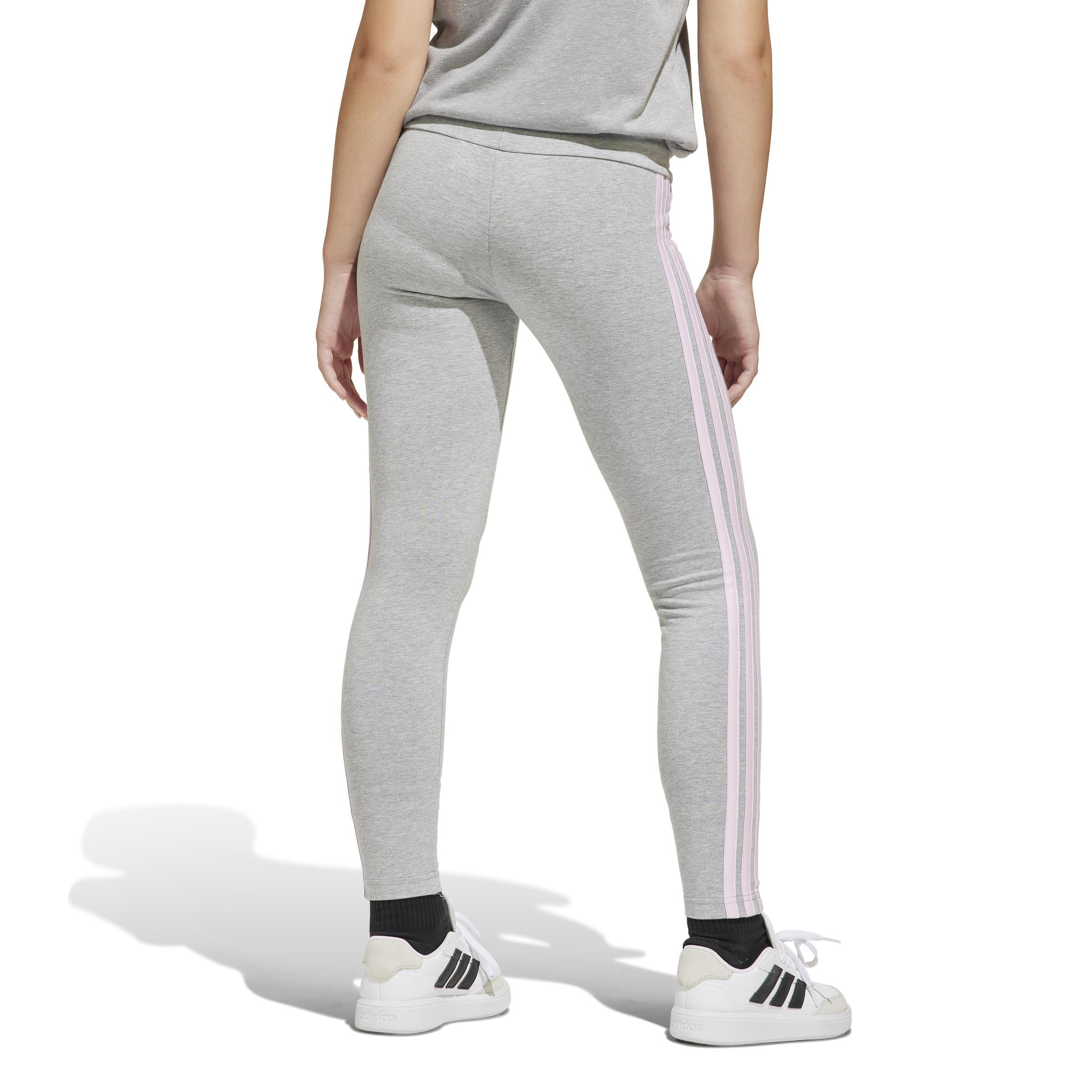 adidas adidas tight 3s leg 230 jr. - medium grey heather/clear pink - foto 3