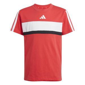 T-shirt ss 3s tib t jr. - pure ruby/white