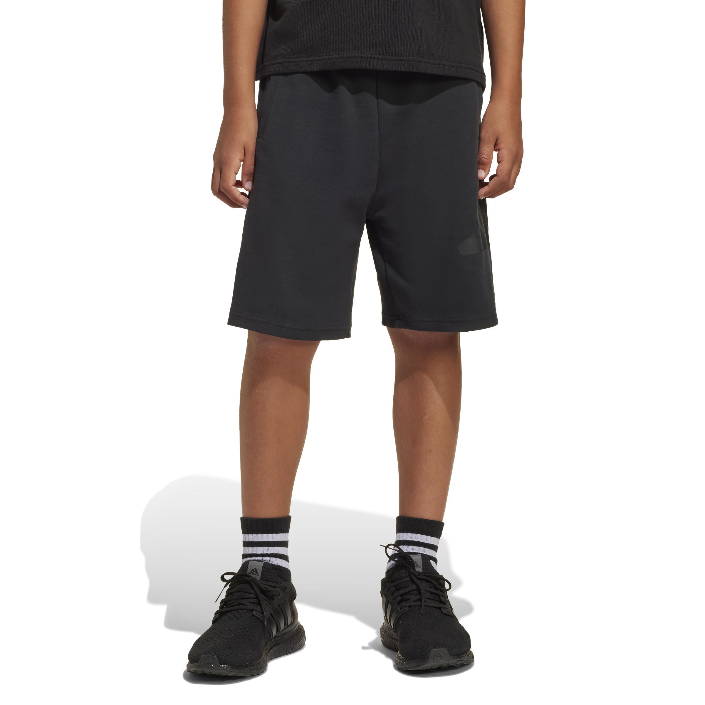 adidas adidas short (1/2) fi logo jr. - black/black - foto 2